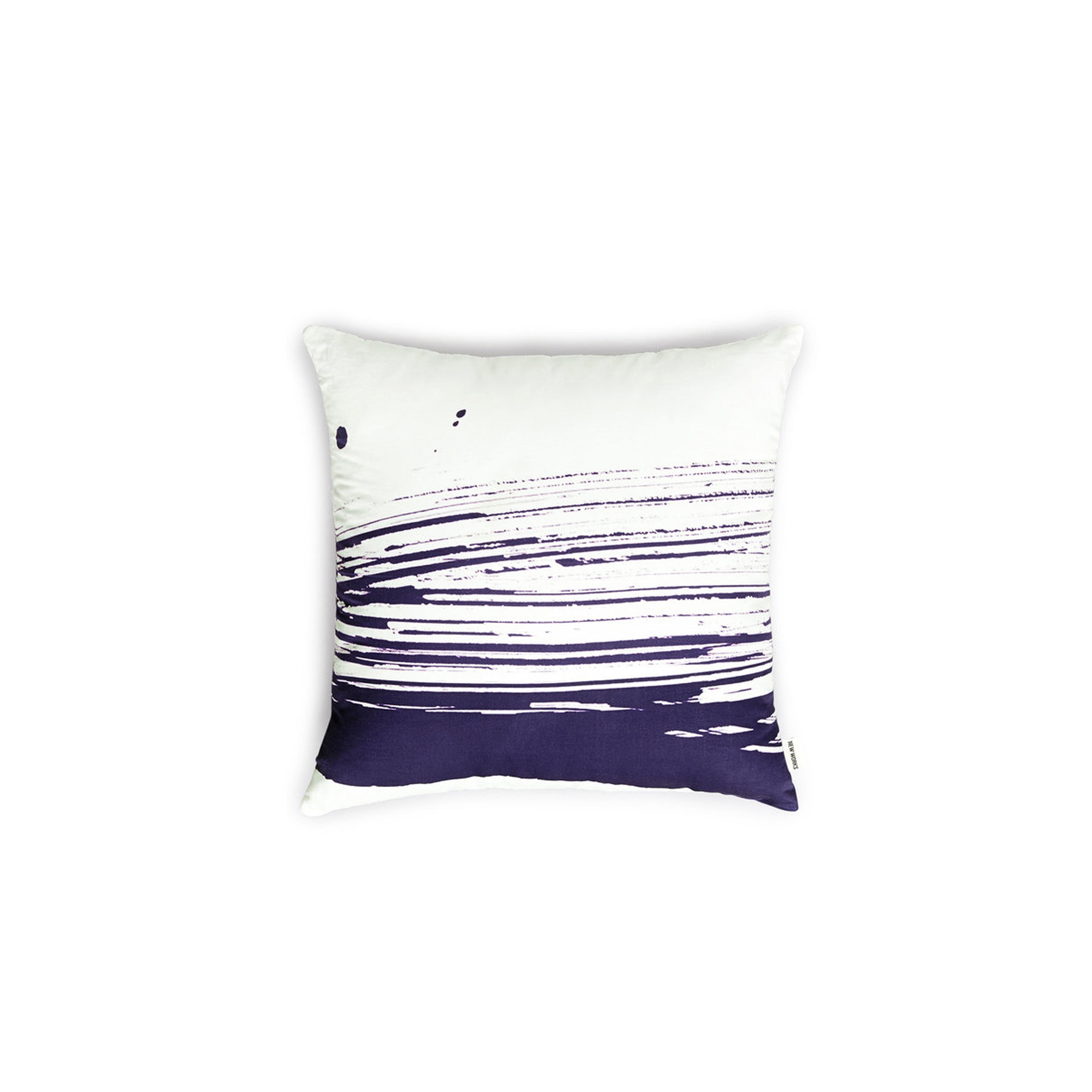 Display product Wave & Brush Cushion Marine Blue from manufacturer NEW WORKS