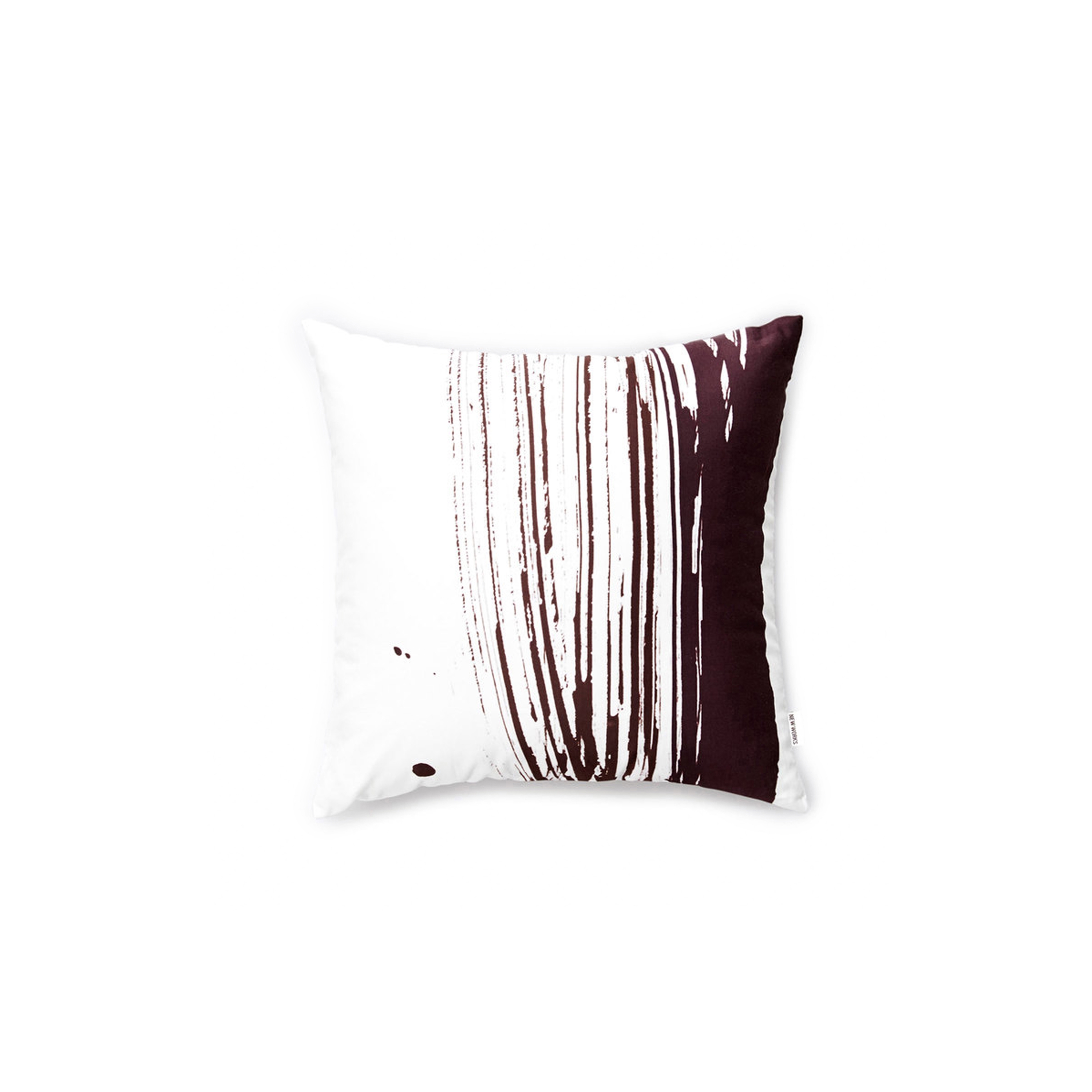Wave & Brush Cushion Dark Brown