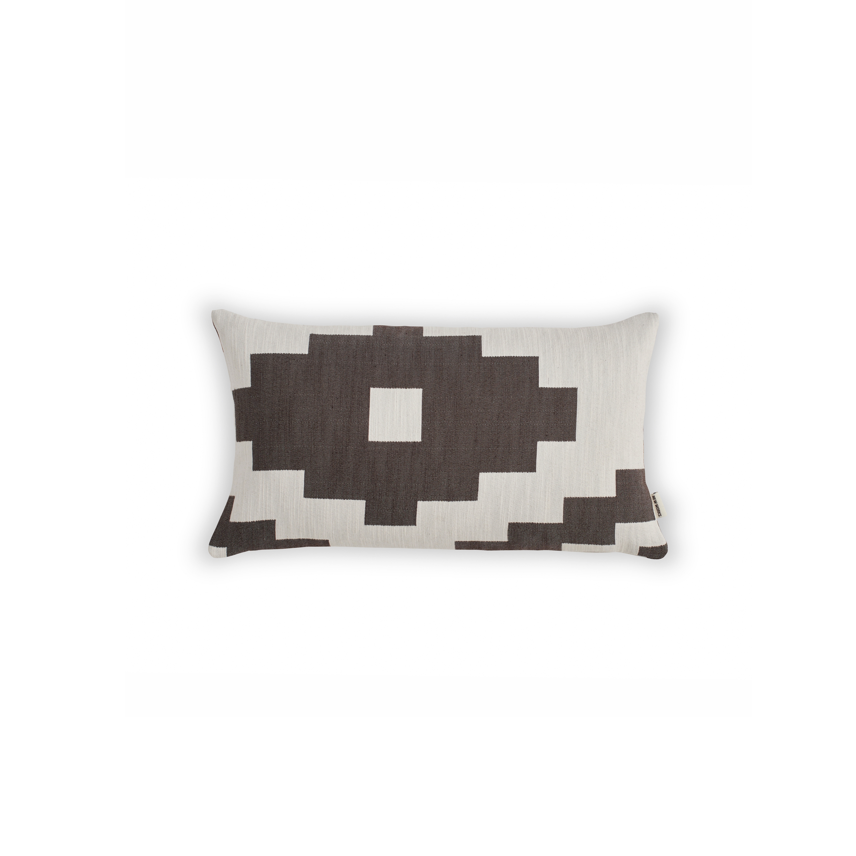 Display product Ikat Cushion Dark Brown | Small from manufacturer NEW WORKS