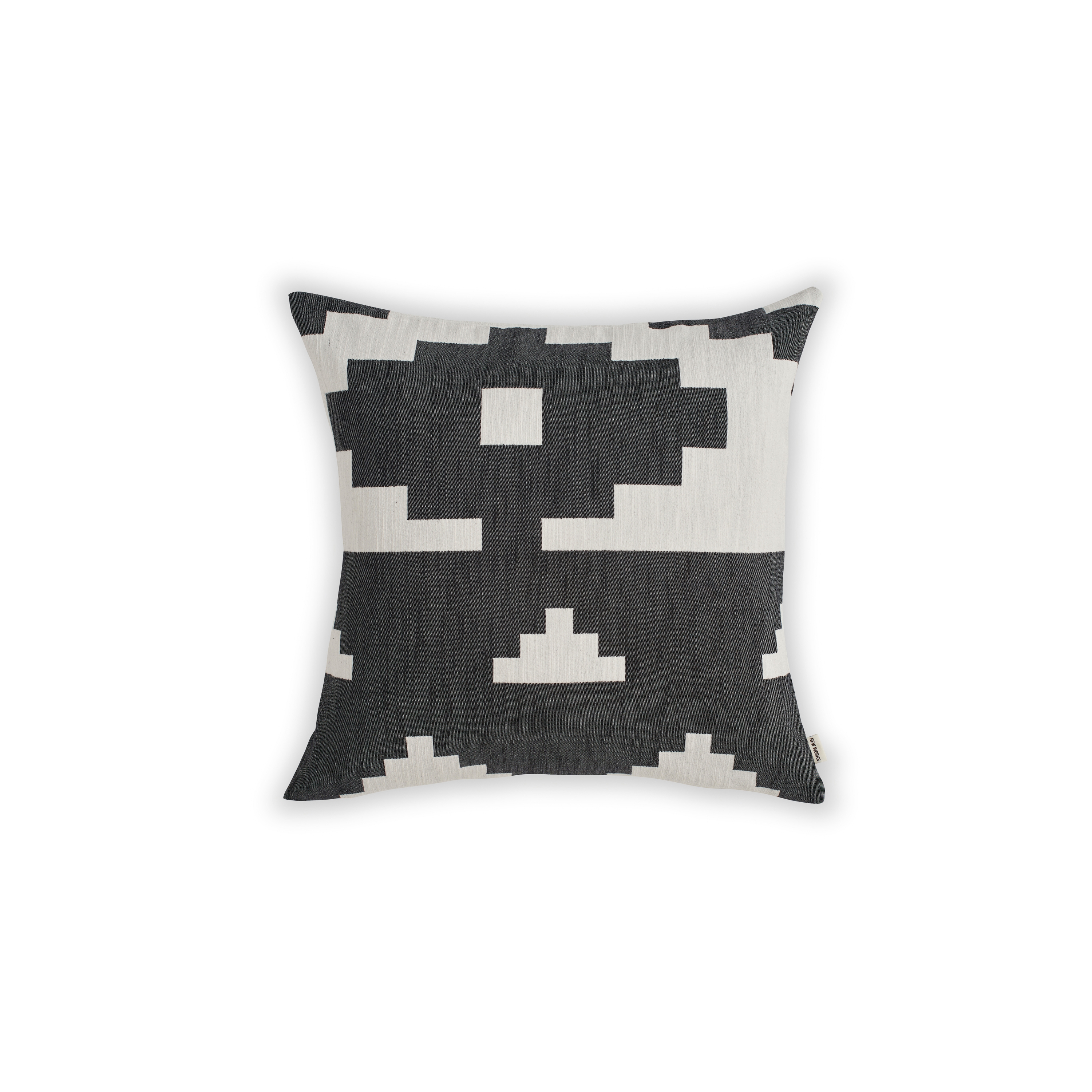Display product Ikat Cushion Black | Large from manufacturer NEW WORKS