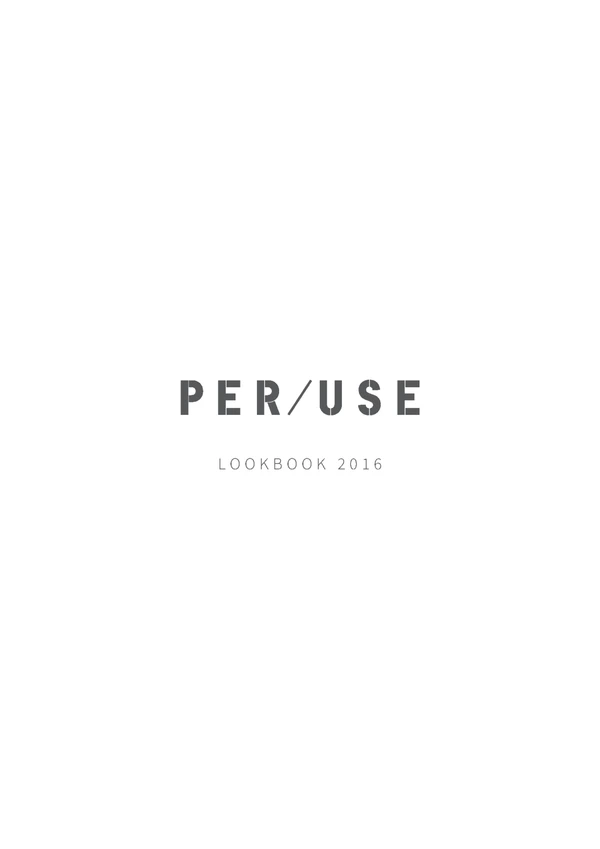 Preview image for the file Peruse Lookbook 2016
