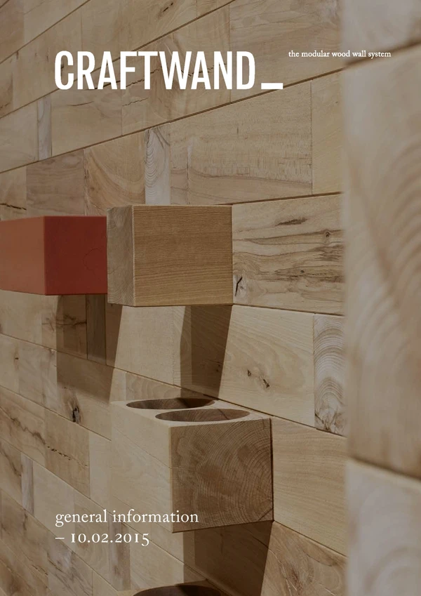 Preview image for the file Craftwand | The Modular Wood Wall System | 2015