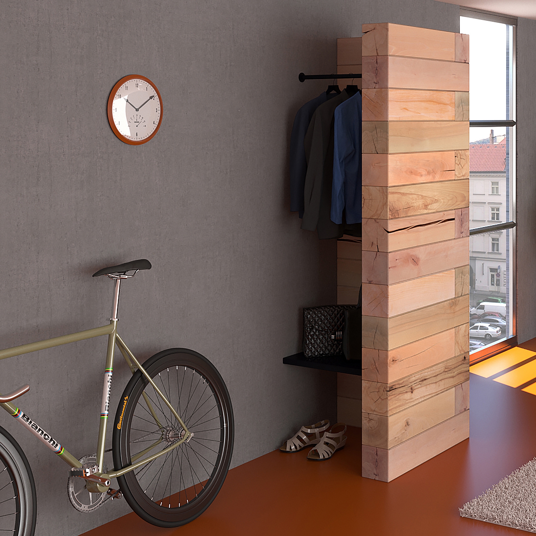 Display product CRAFTWAND® - entryway wardrobe design from manufacturer Craftwand