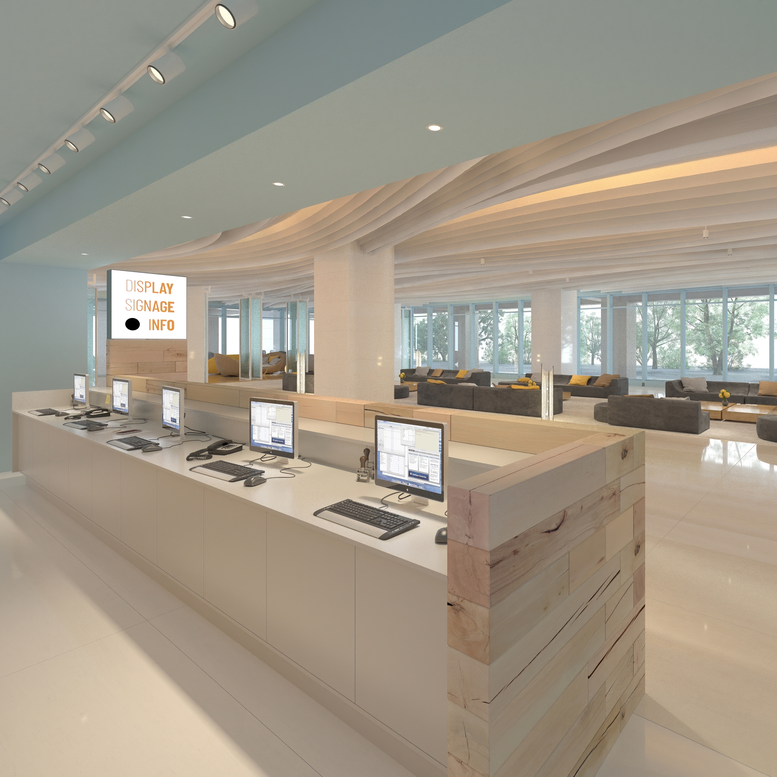 Display product CRAFTWAND® - reception desk design from manufacturer Craftwand