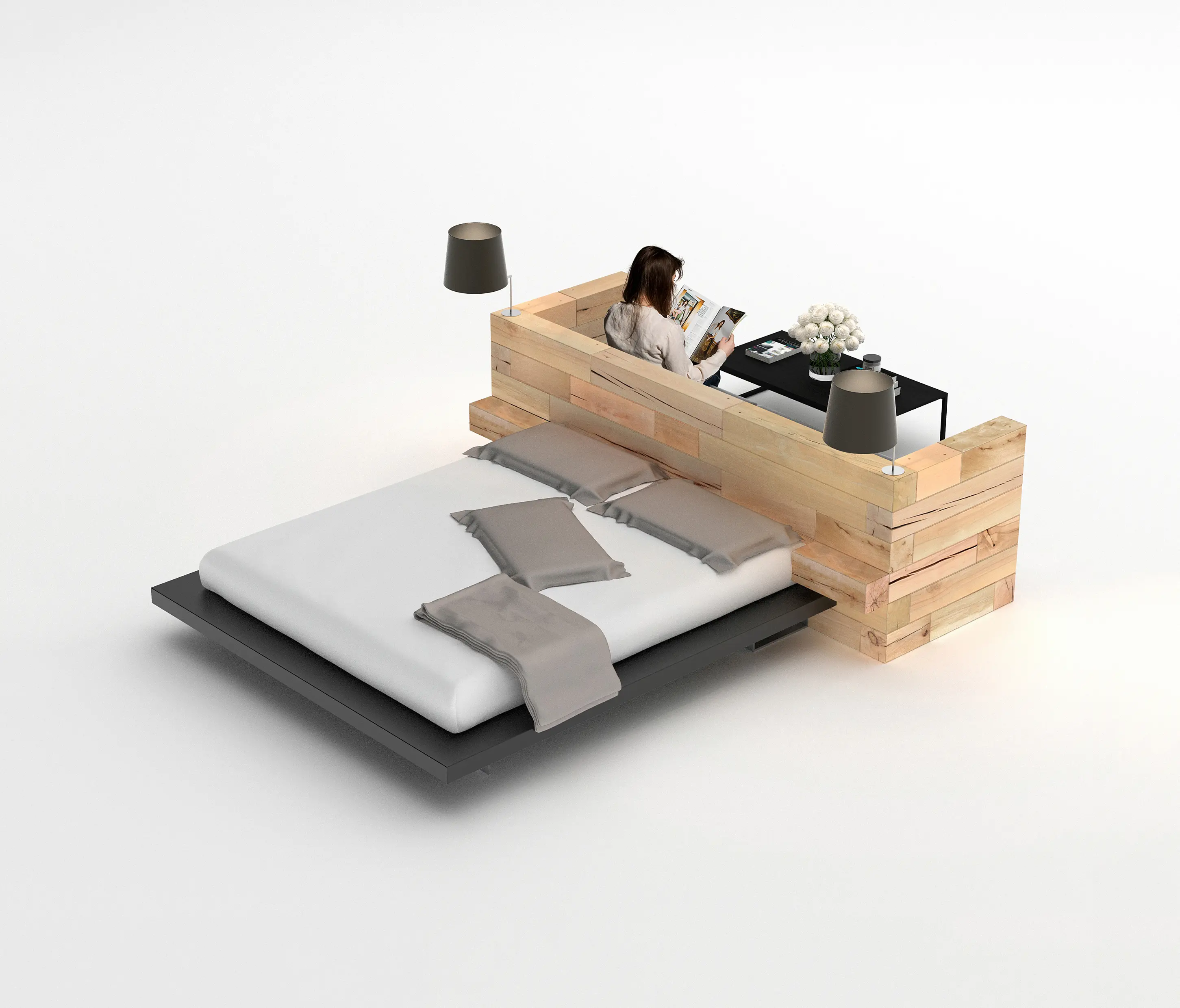 Craftwand - CRAFTWAND® - headboard mixed with sofa design