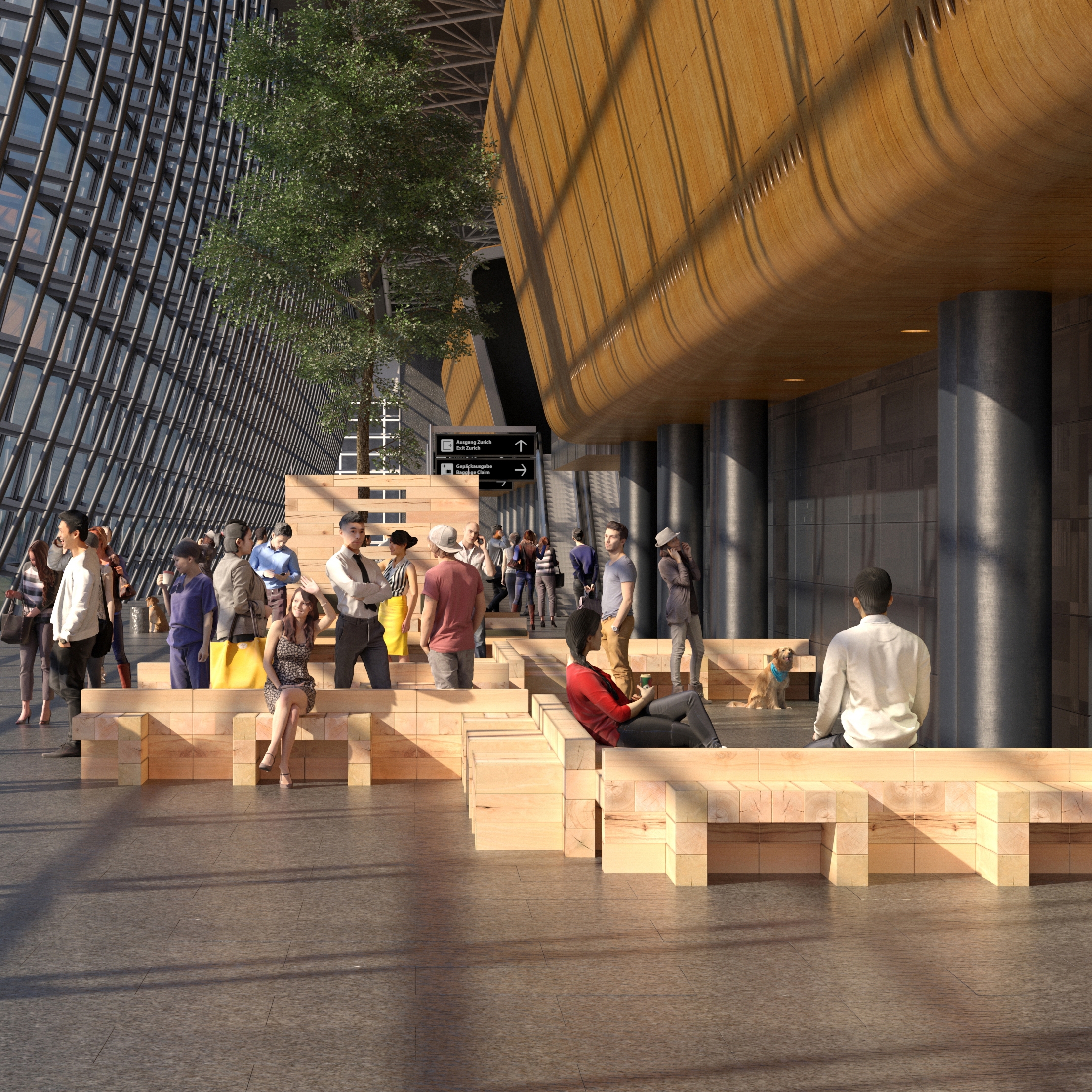 Mostrar el producto CRAFTWAND® - public space bench system design del fabricante Craftwand