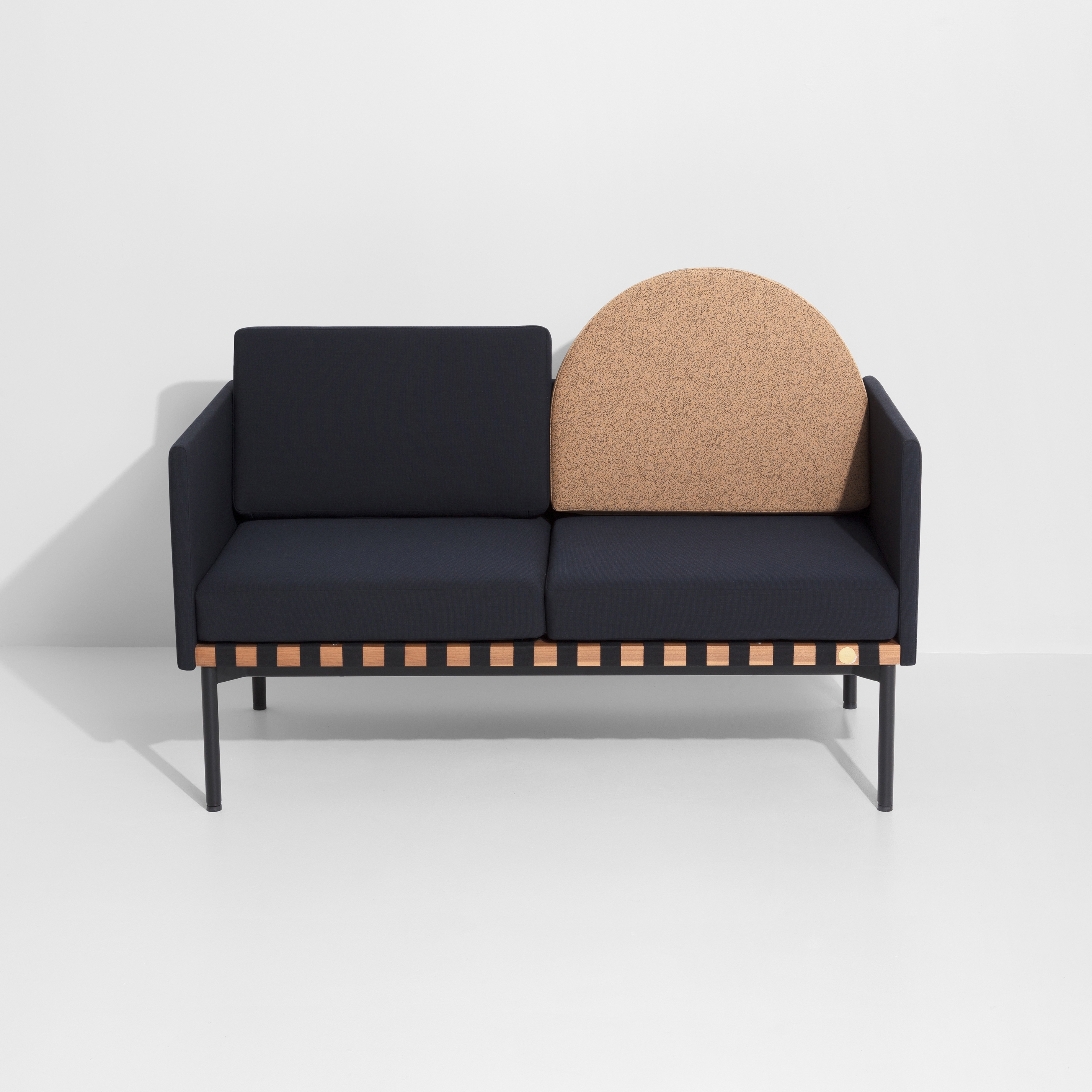 Grid | 2 seater sofa with armrests