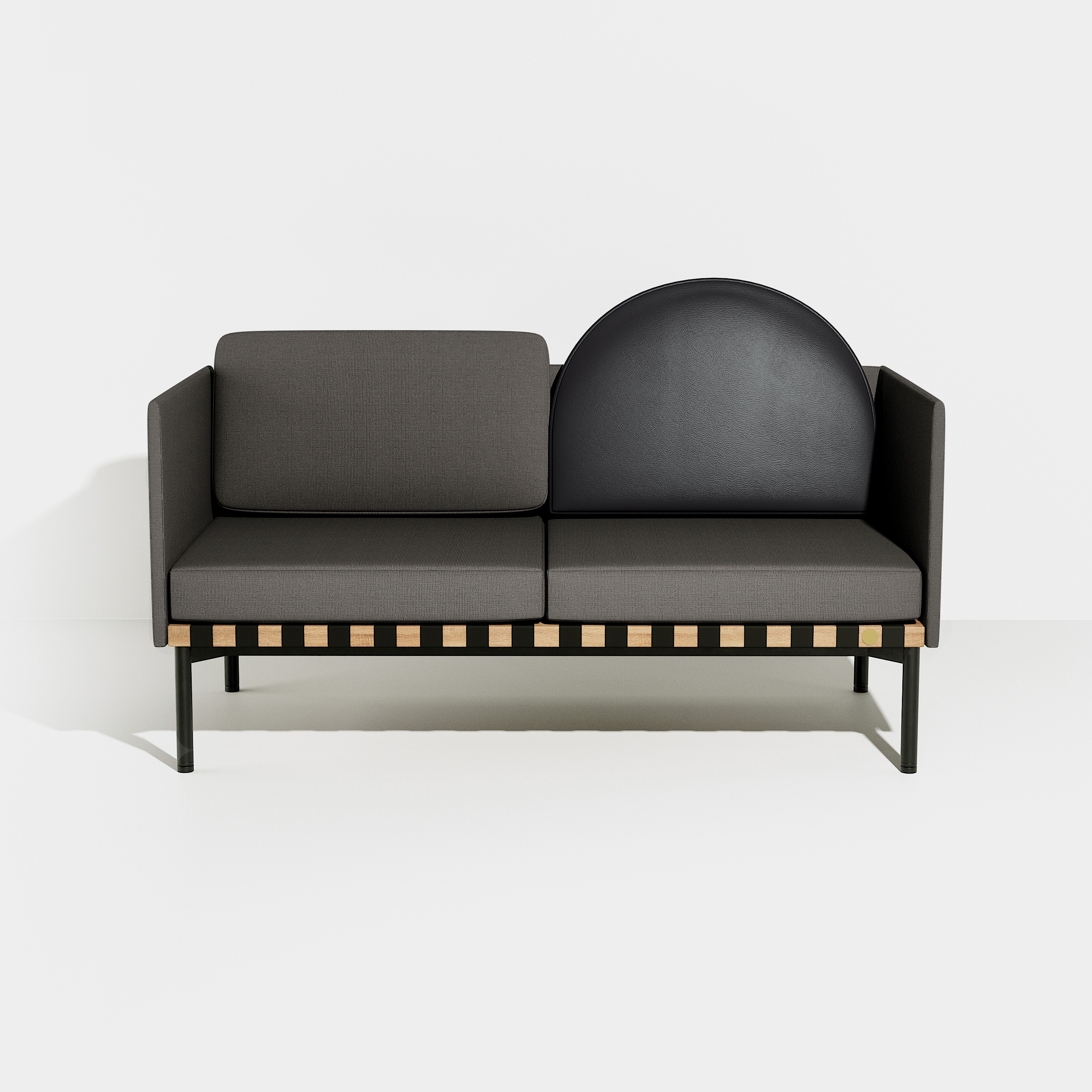 Grid | 2 seater sofa with armrests