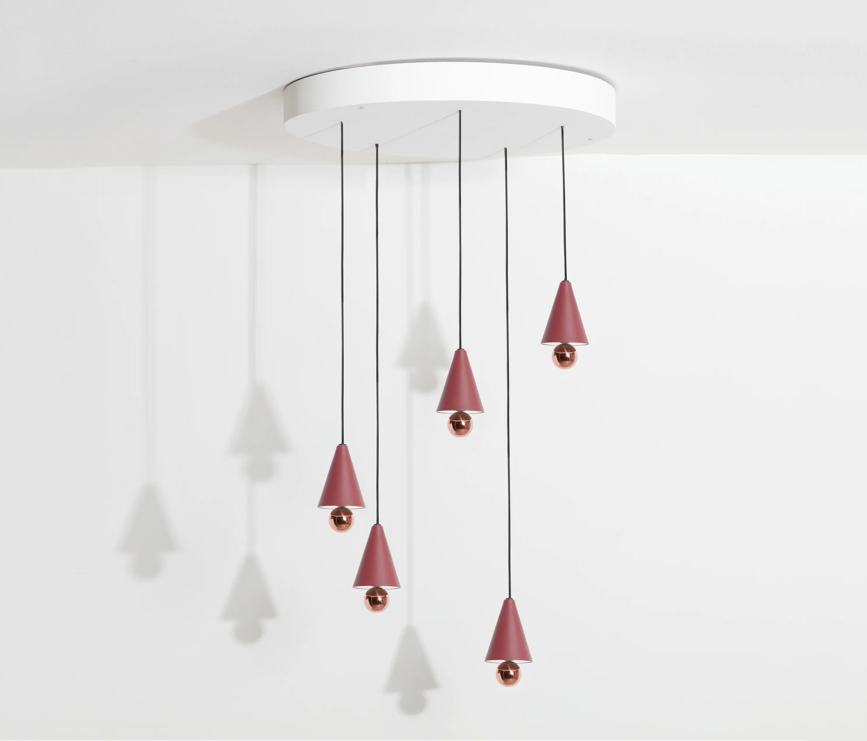 Petite Friture - Cherry | Pendant system round XS 5pcs