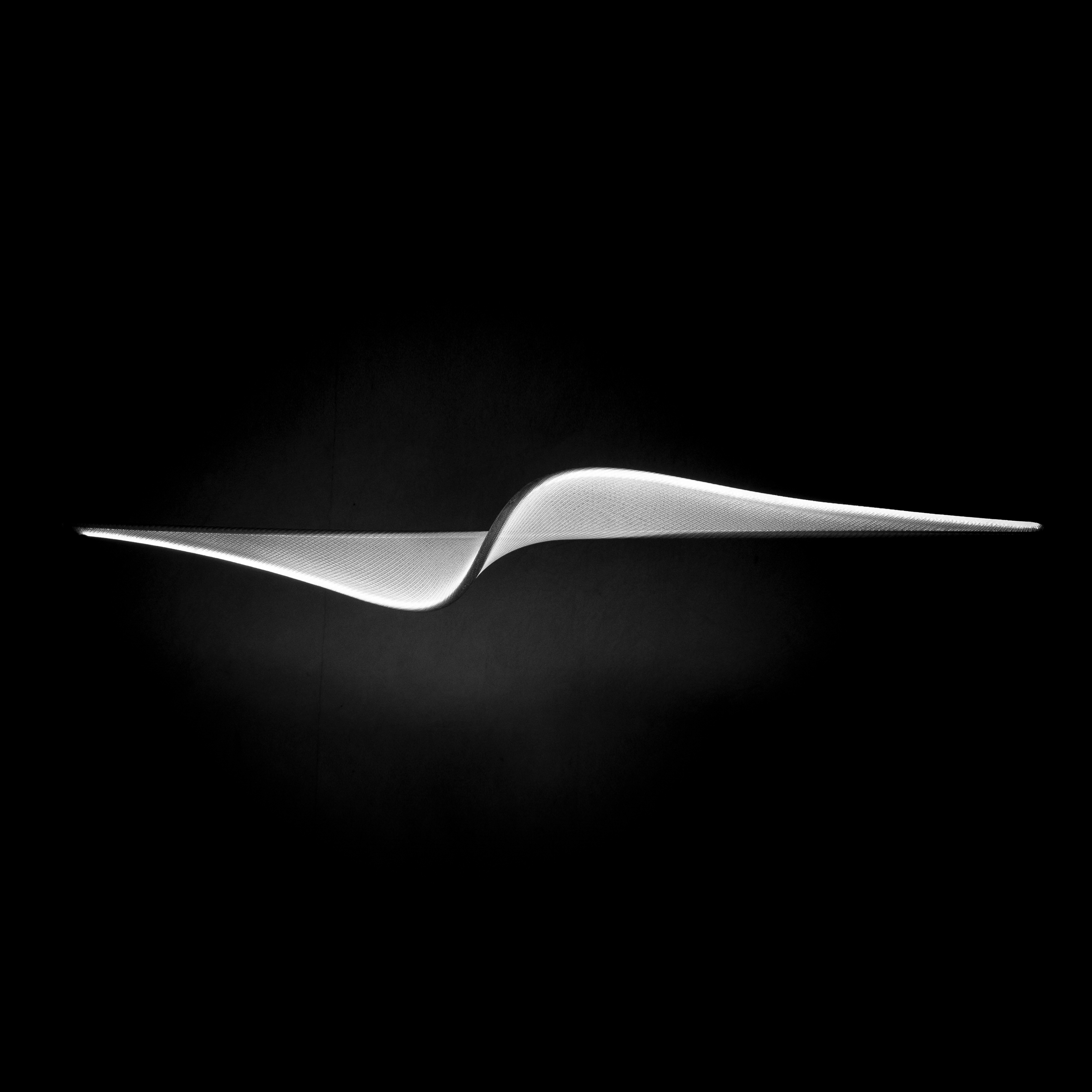llll.08 suspended horizontally | white