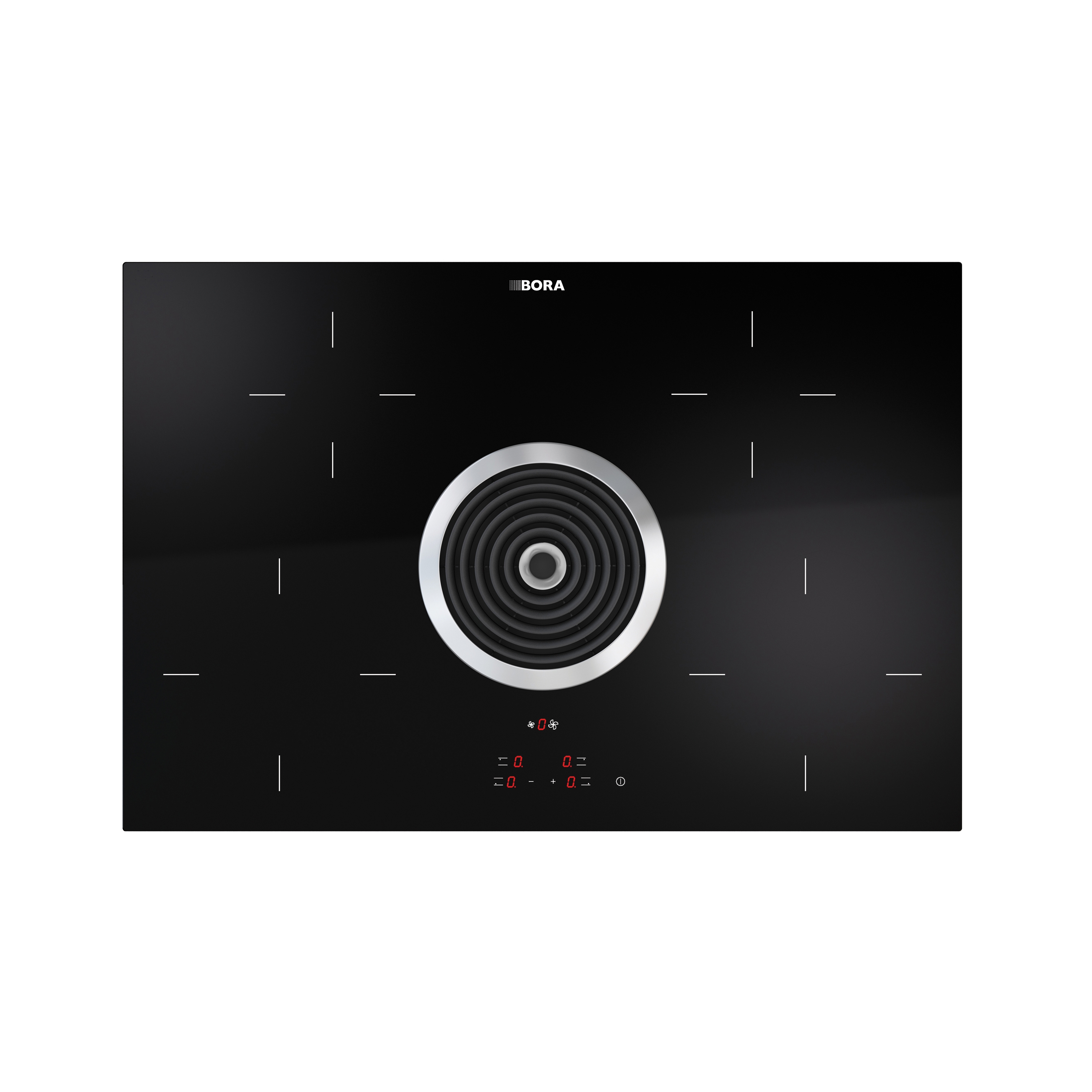 Display product BHA | Hyper glass ceramic cooktop with integrated cooktop extractor from manufacturer BORA