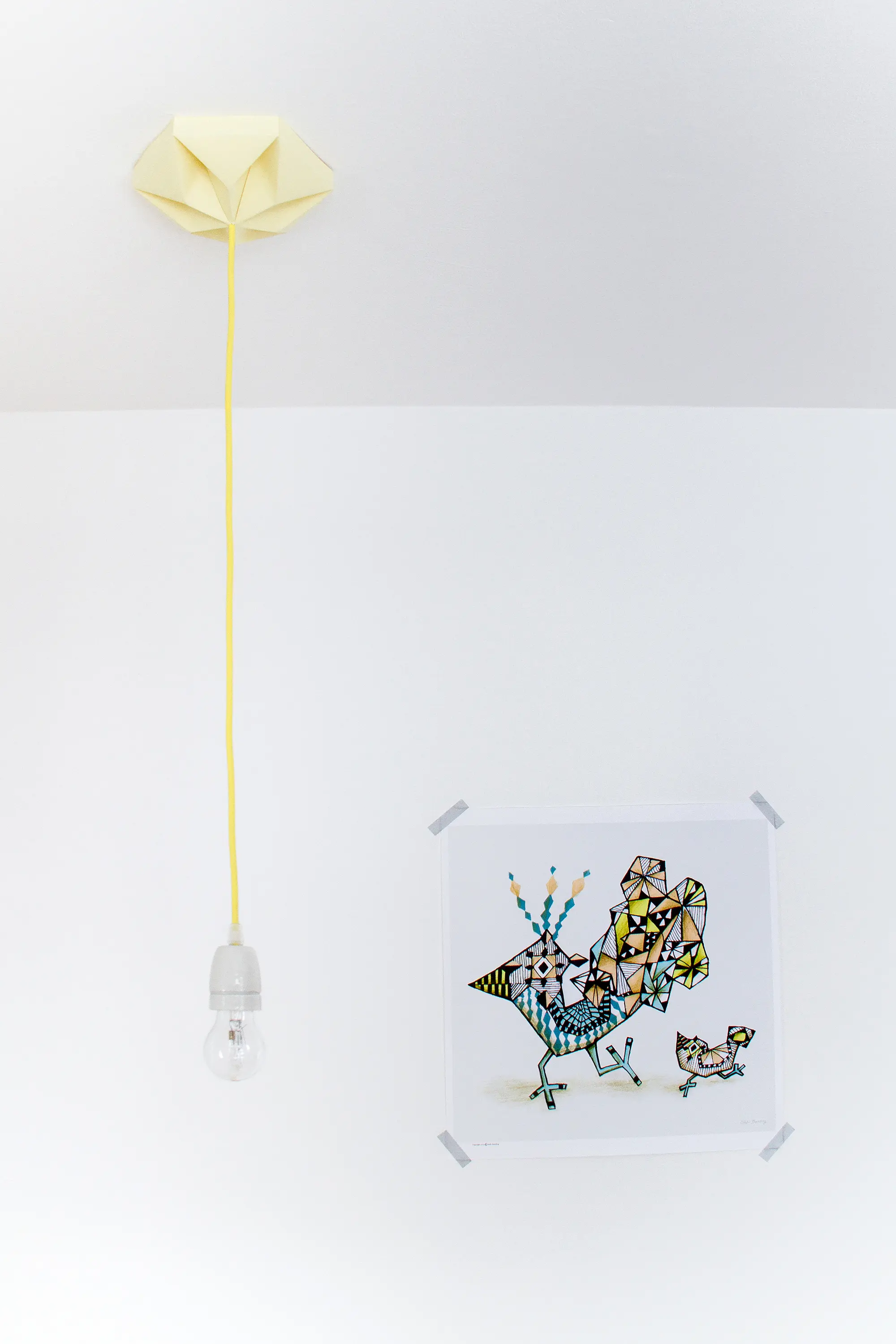 Studio Snowpuppe - Kroonuppe Ceilingrose - Canary Yellow