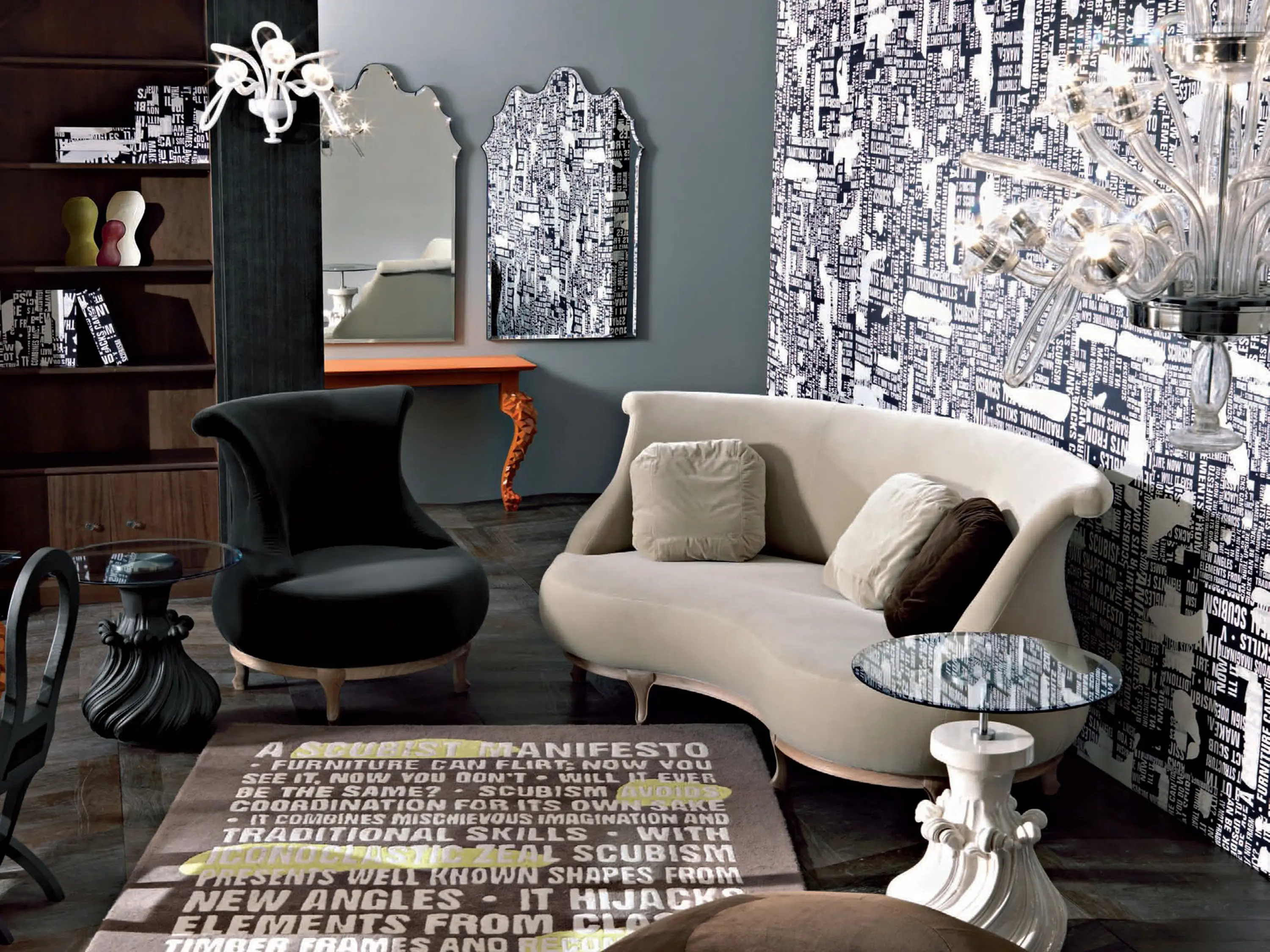 Nigel Coates Studio - Click Clack chair charcoal