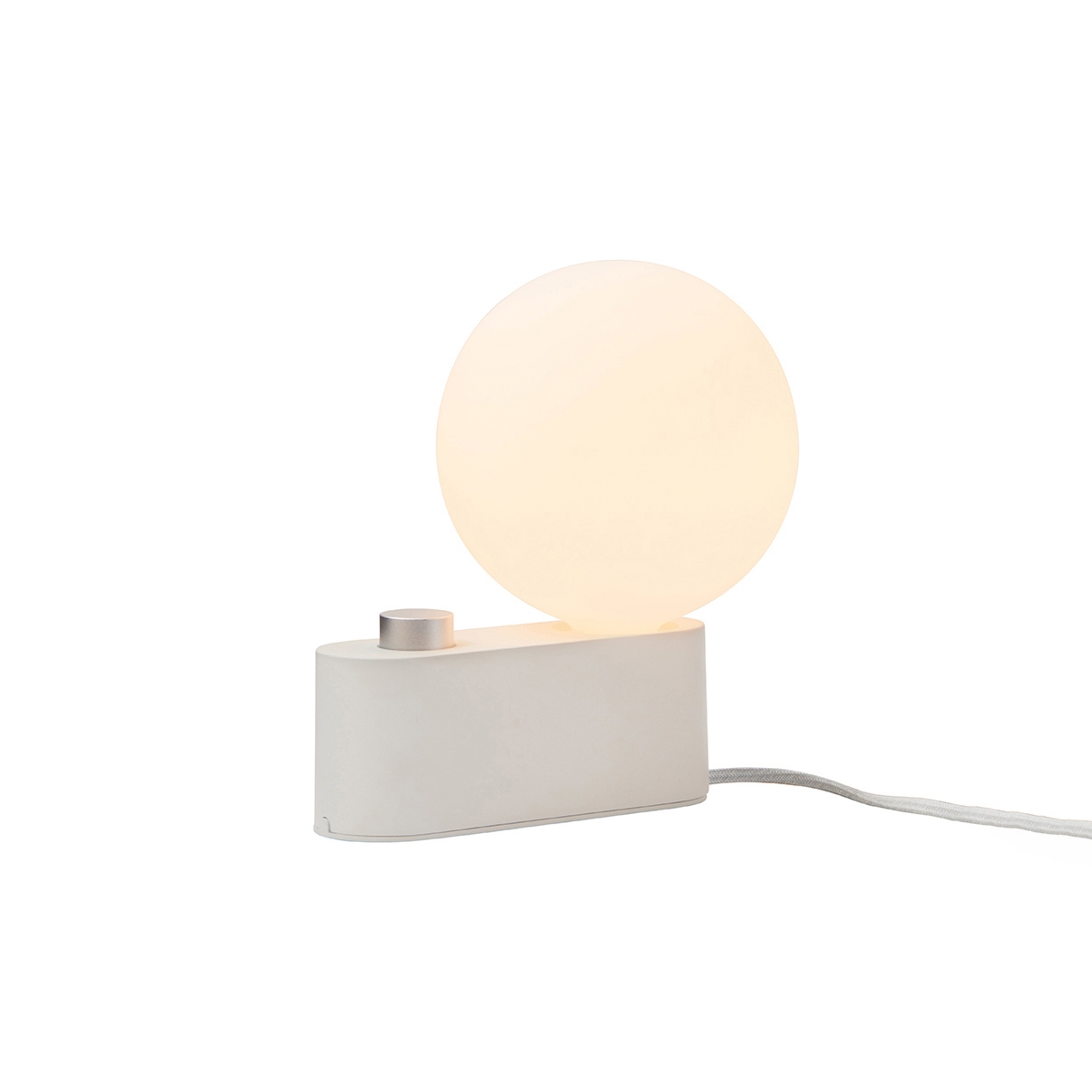 Alumina Table Lamp Chalk with Sphere IV