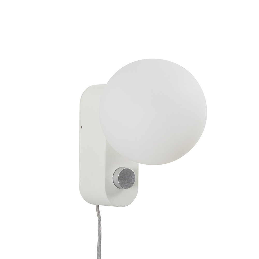 Alumina Wall Lamp Chalk with Sphere IV