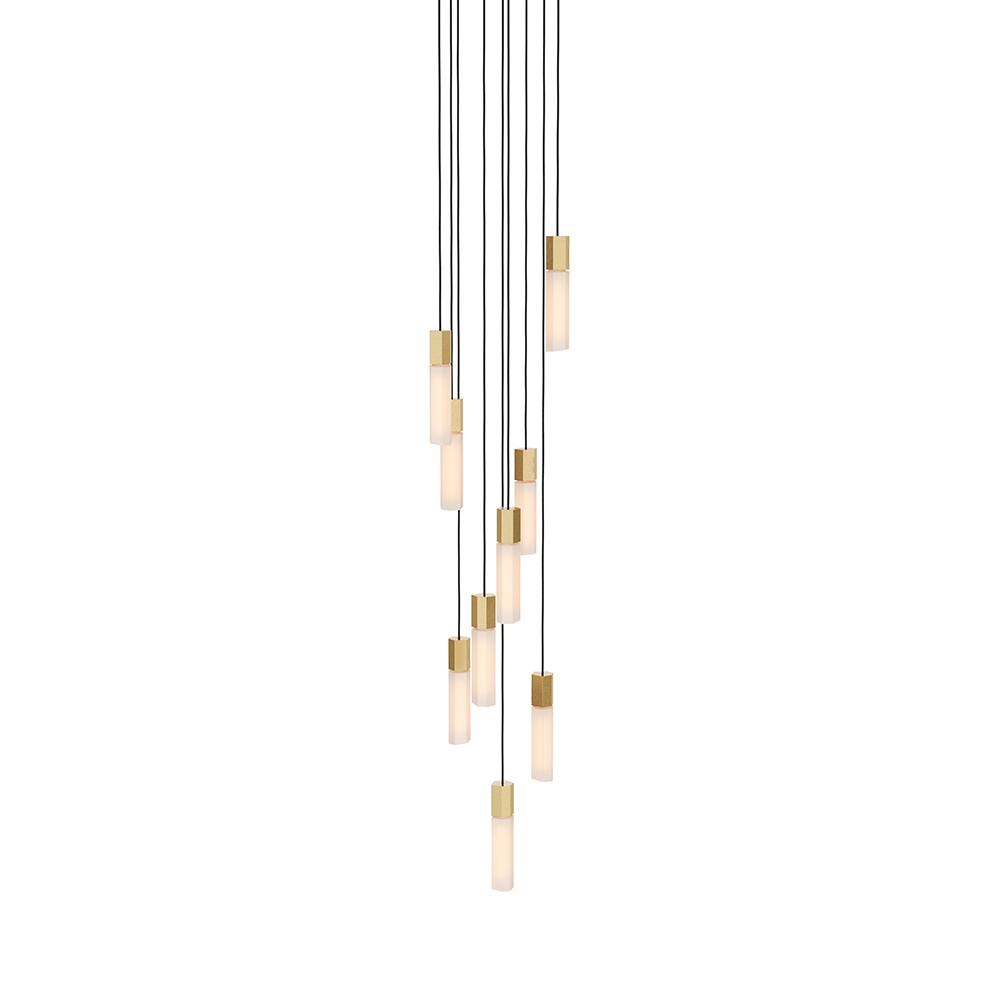 Mostra il prodotto Basalt Nine Pendant in Brass del produttore Tala