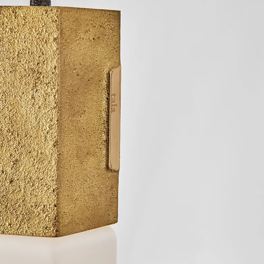 Tala - Basalt Single Pendant in Brass