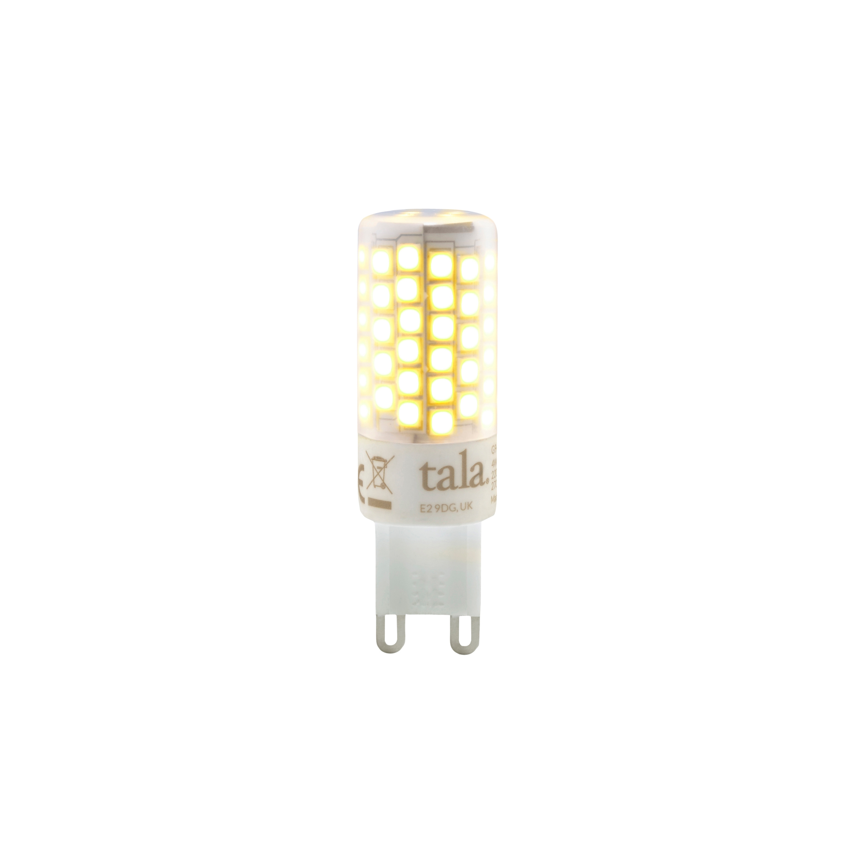 Mostra il prodotto G9 3.6W LED Lamp 2700K CRI 97 230V Dimmable Frosted Cover CE del produttore Tala