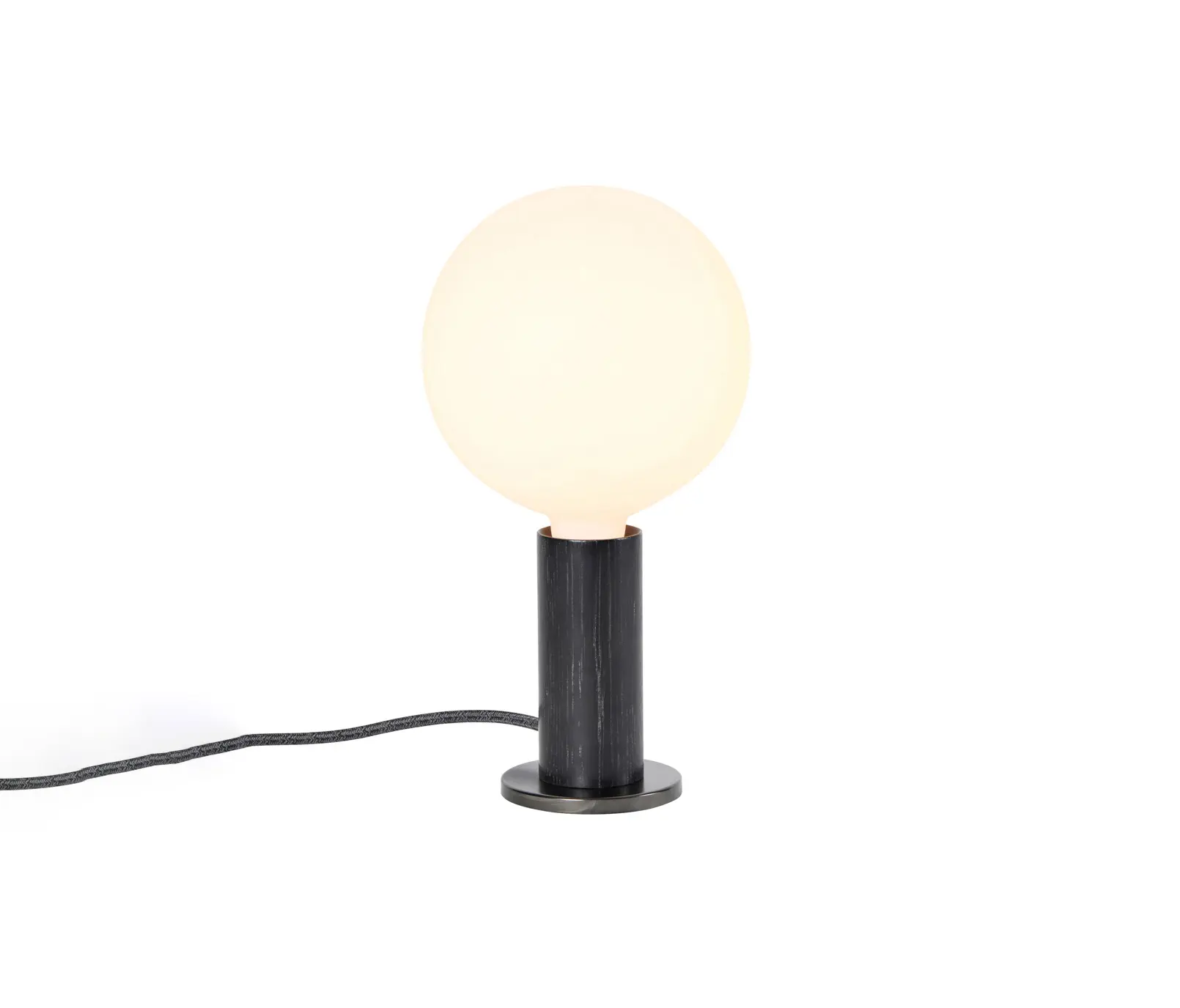 Tala - Knuckle Table Lamp Blackened Oak UK with Sphere IV Bulb EU
