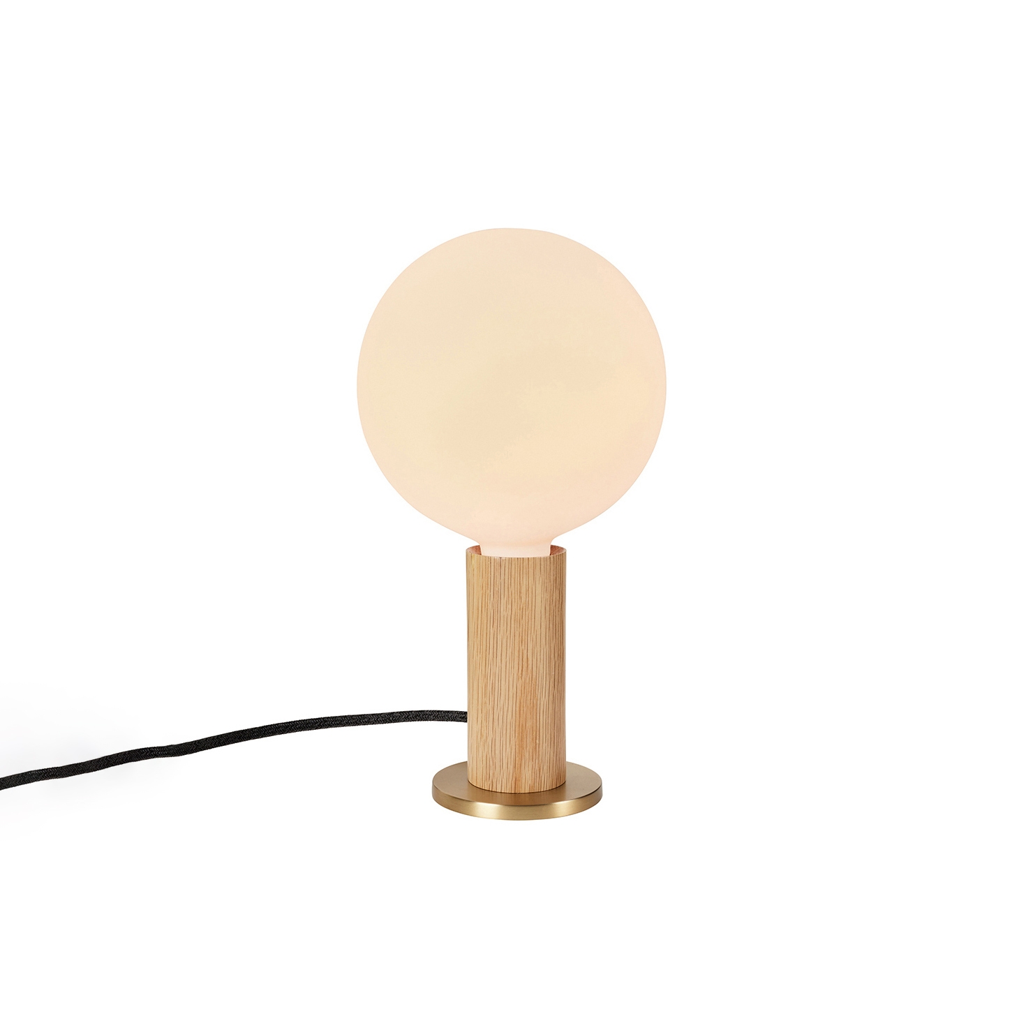 Knuckle Table Lamp Oak with Sphere IV Bulb EU