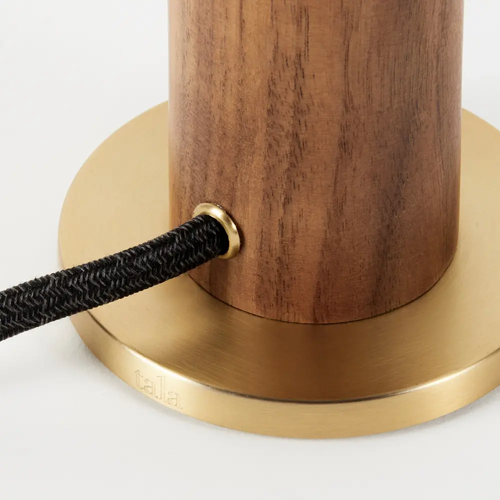 Tala - Walnut Knuckle Table Lamp EU