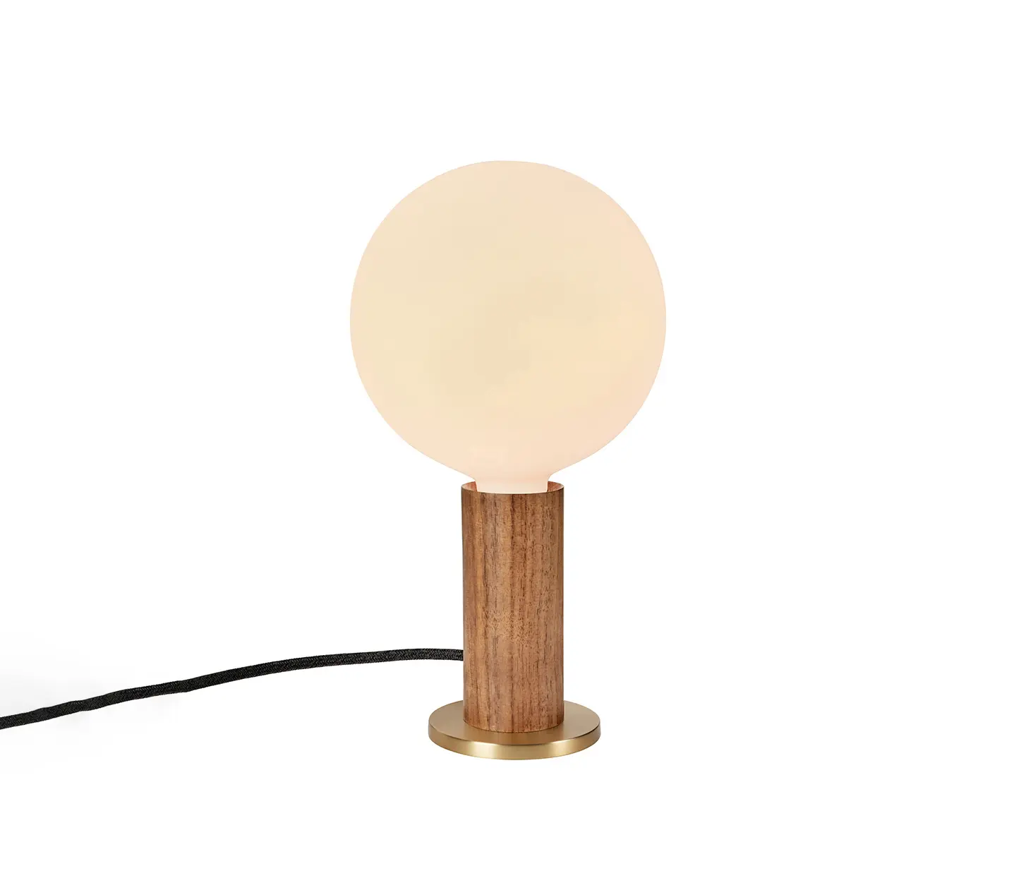 Tala - Walnut Knuckle Table Lamp with Sphere IV Bulb EU