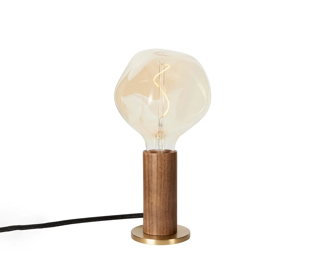 Tala - Walnut Knuckle Table Lamp with Voronoi-I Bulb EU