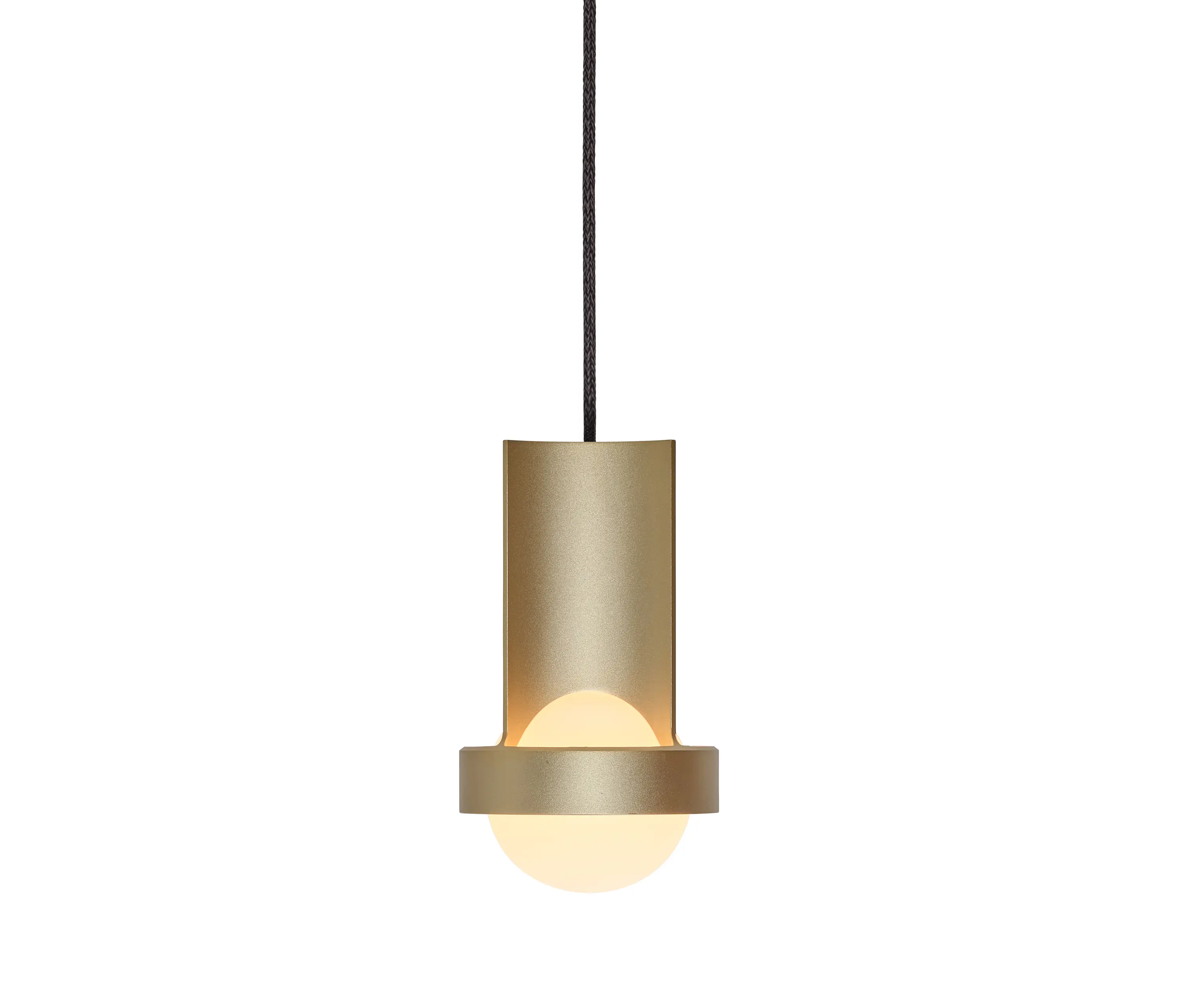 Tala - Loop Small single pendant Gold with Sphere III