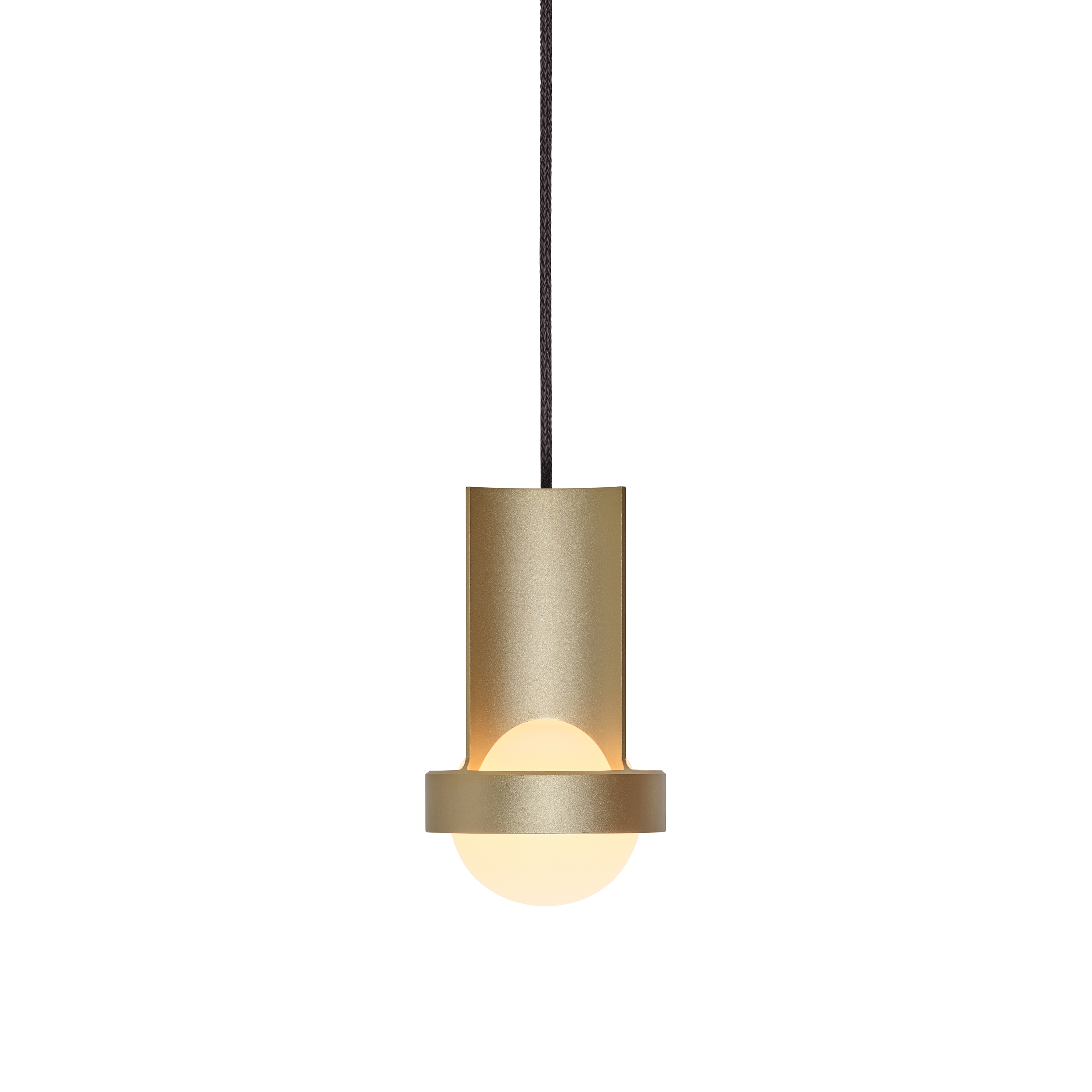 Loop Small single pendant Gold with Sphere III
