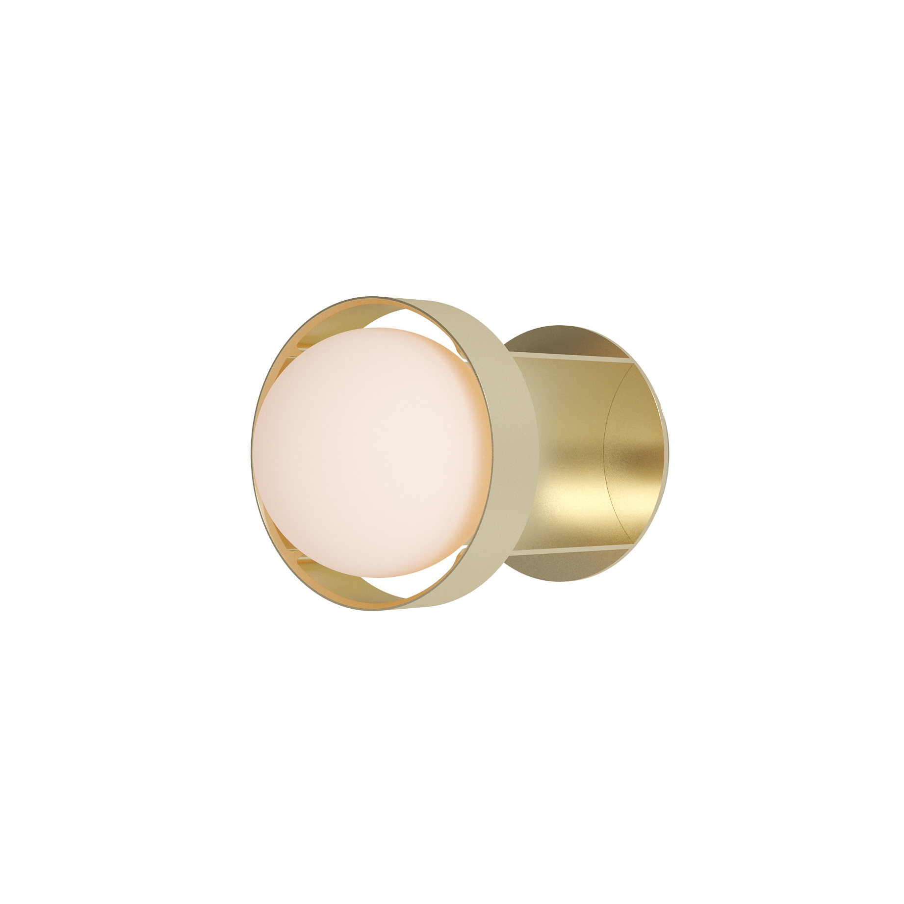 Loop Small wall light Gold with Sphere III