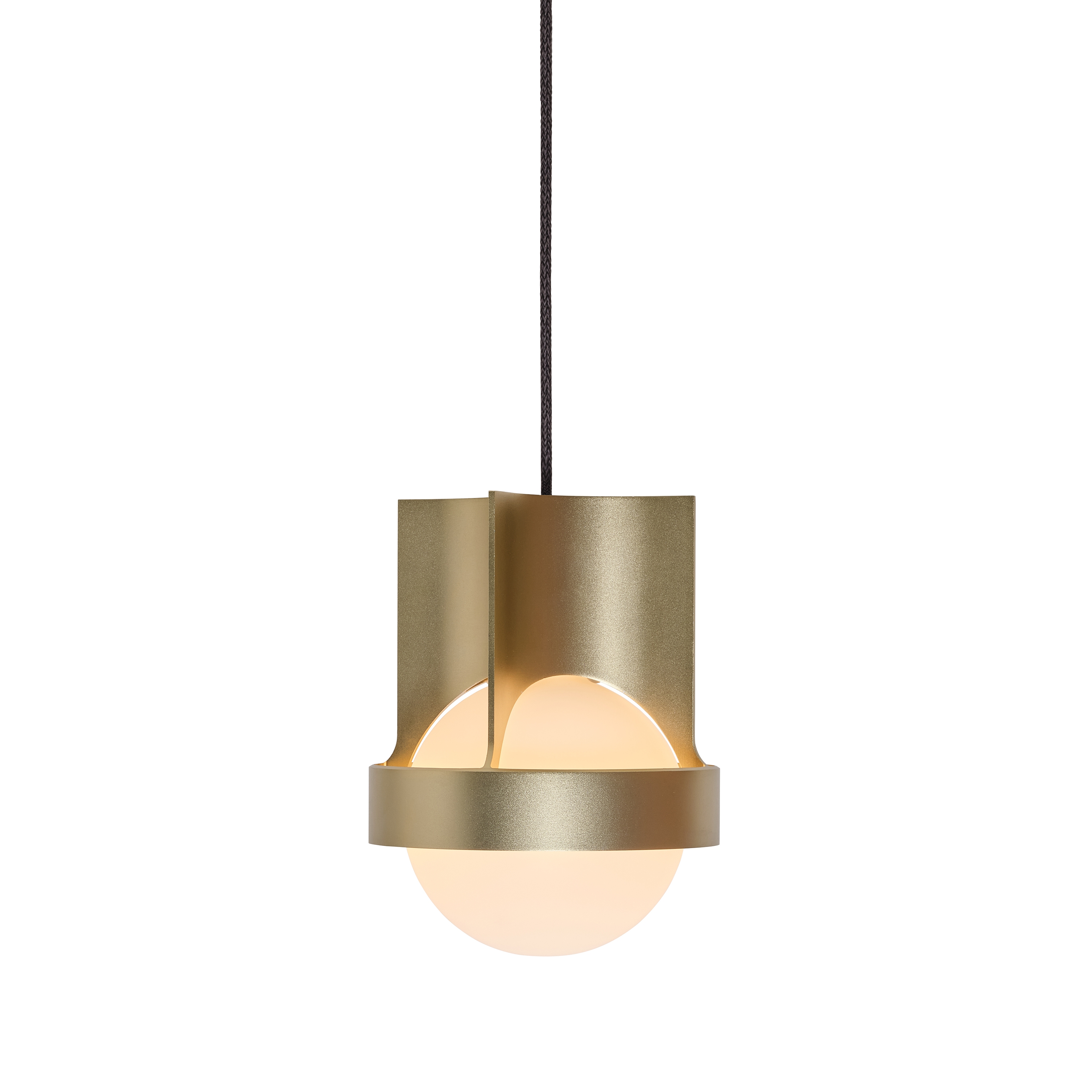 Mostrar el producto Loop Large single pendant Gold with Sphere IV del fabricante Tala