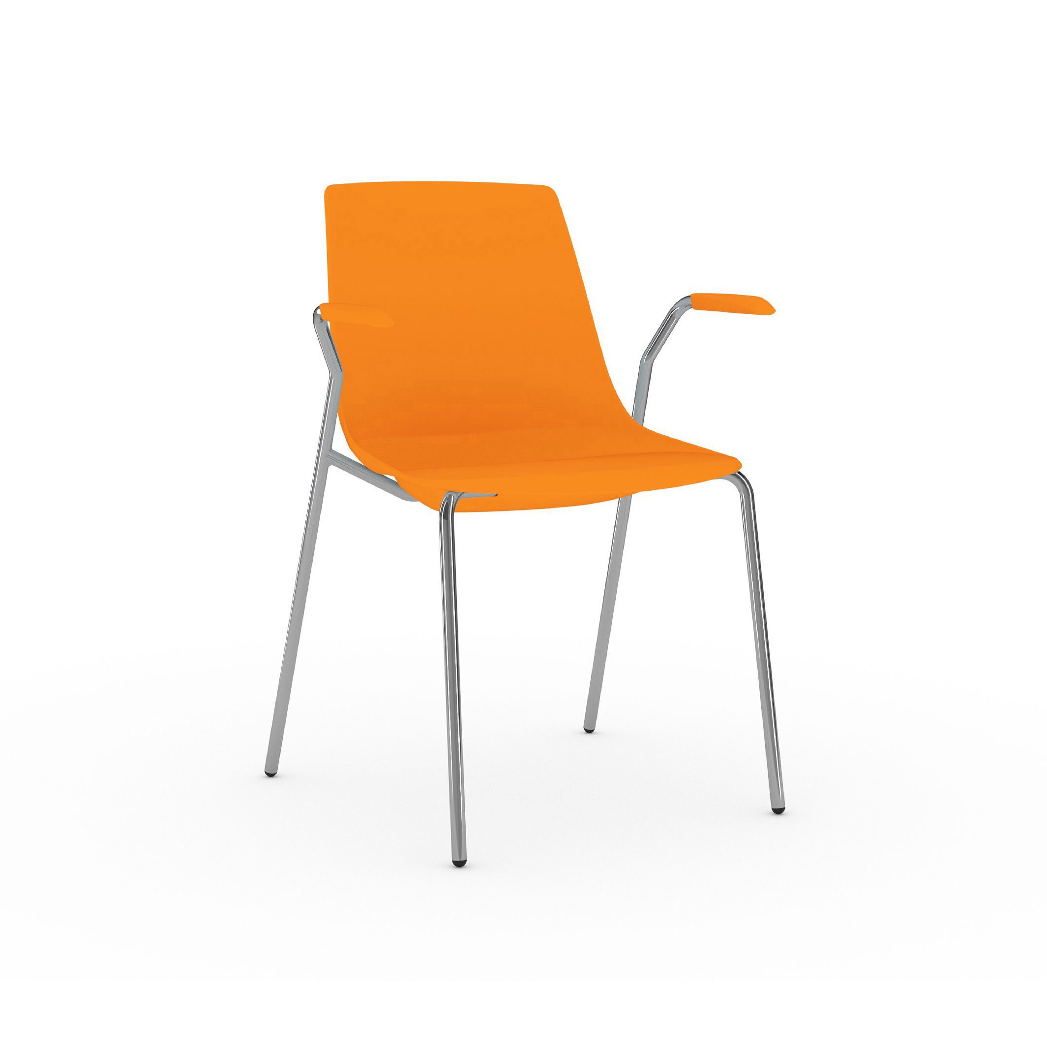 Display product Solix visitors chair, 4 leg from manufacturer Viasit