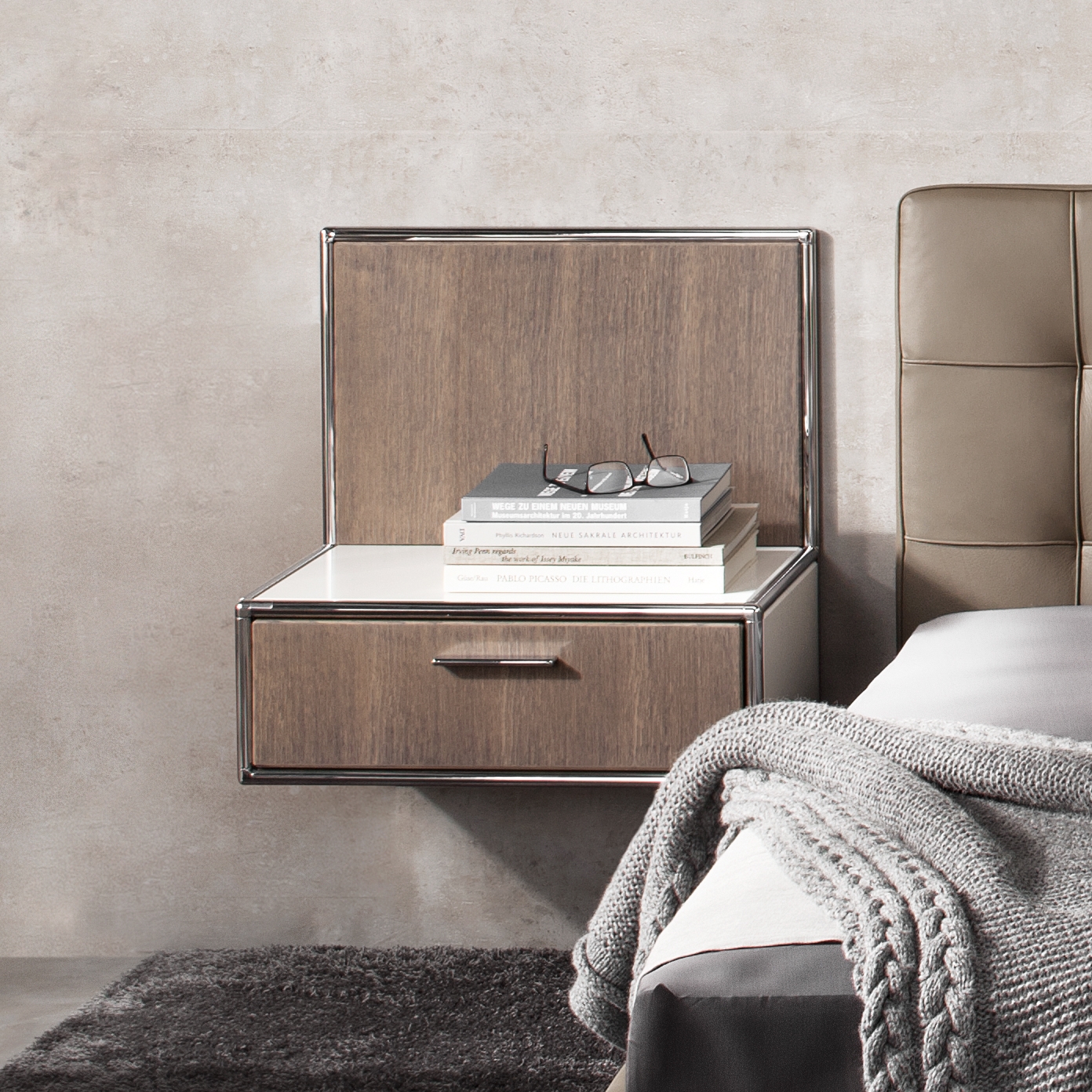 Display product Wall-mounted bedside table from manufacturer Dauphin Home