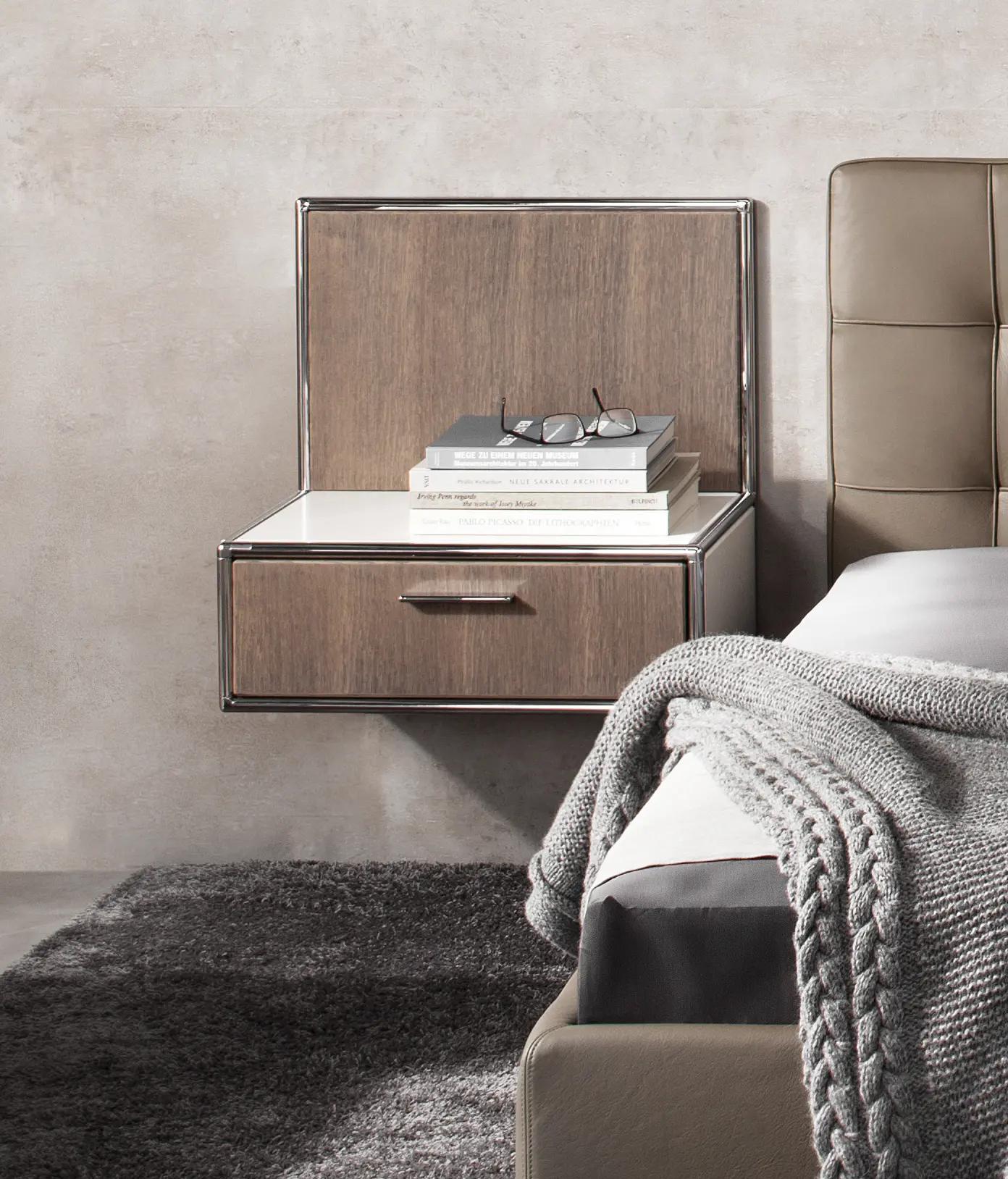 Dauphin Home - Wall-mounted bedside table
