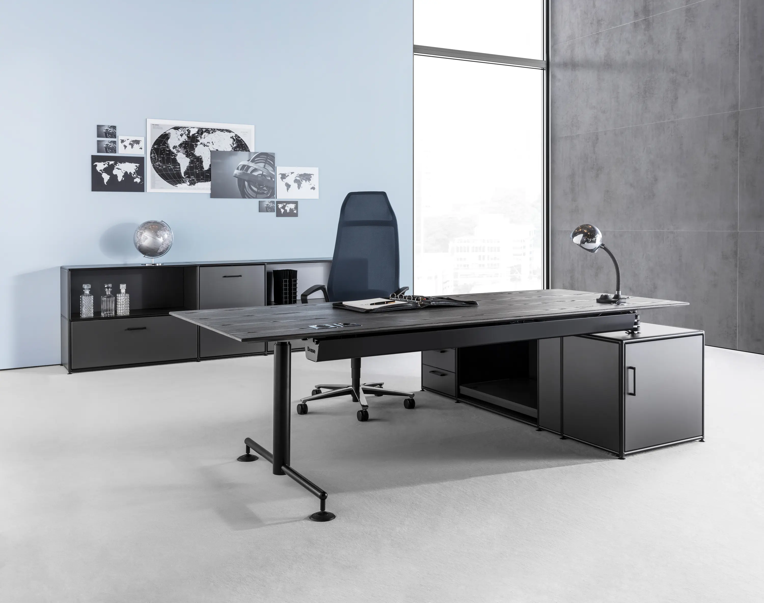 Dauphin Home - M1-Desk black edition