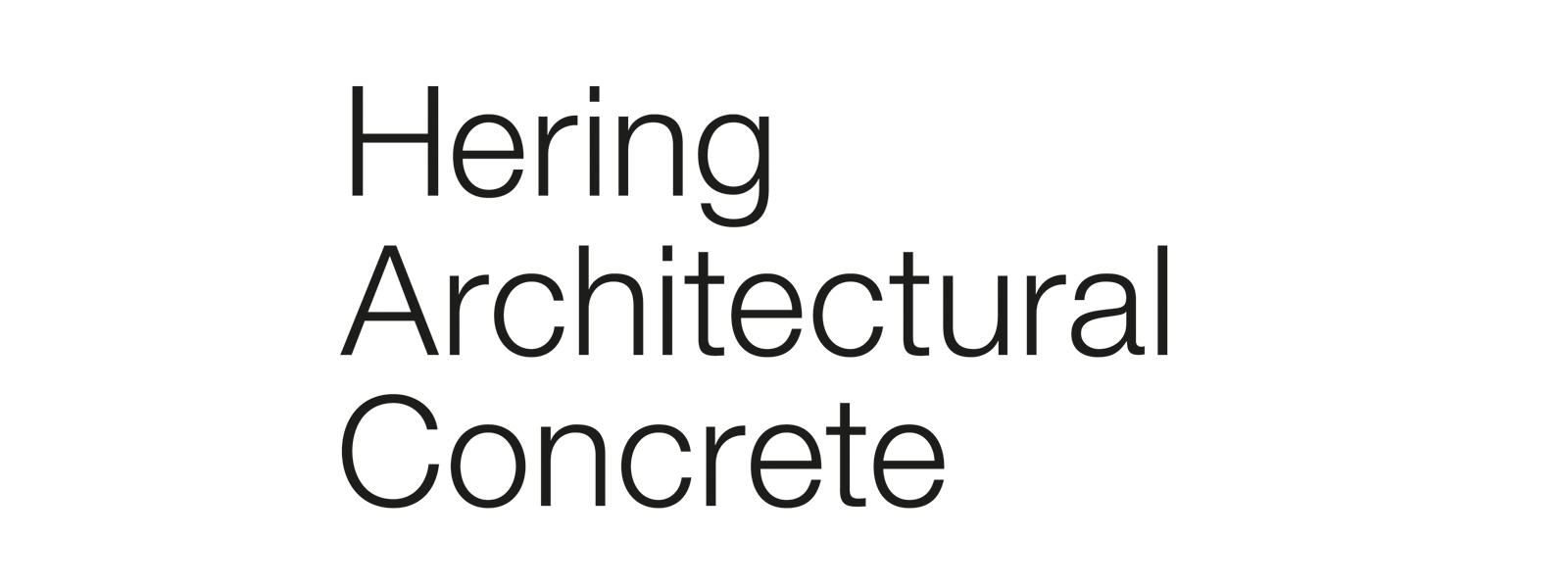 Logotipo de Hering Architectural Concrete
