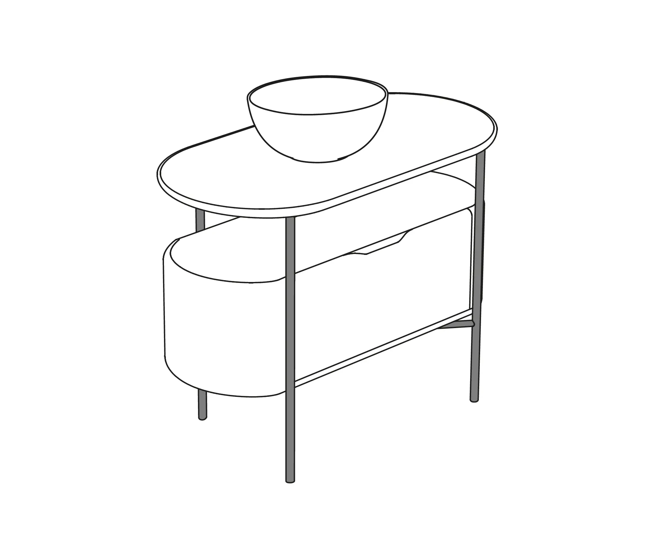 CERAMICA GLOBO - Floorstanding structure OPN22BAR