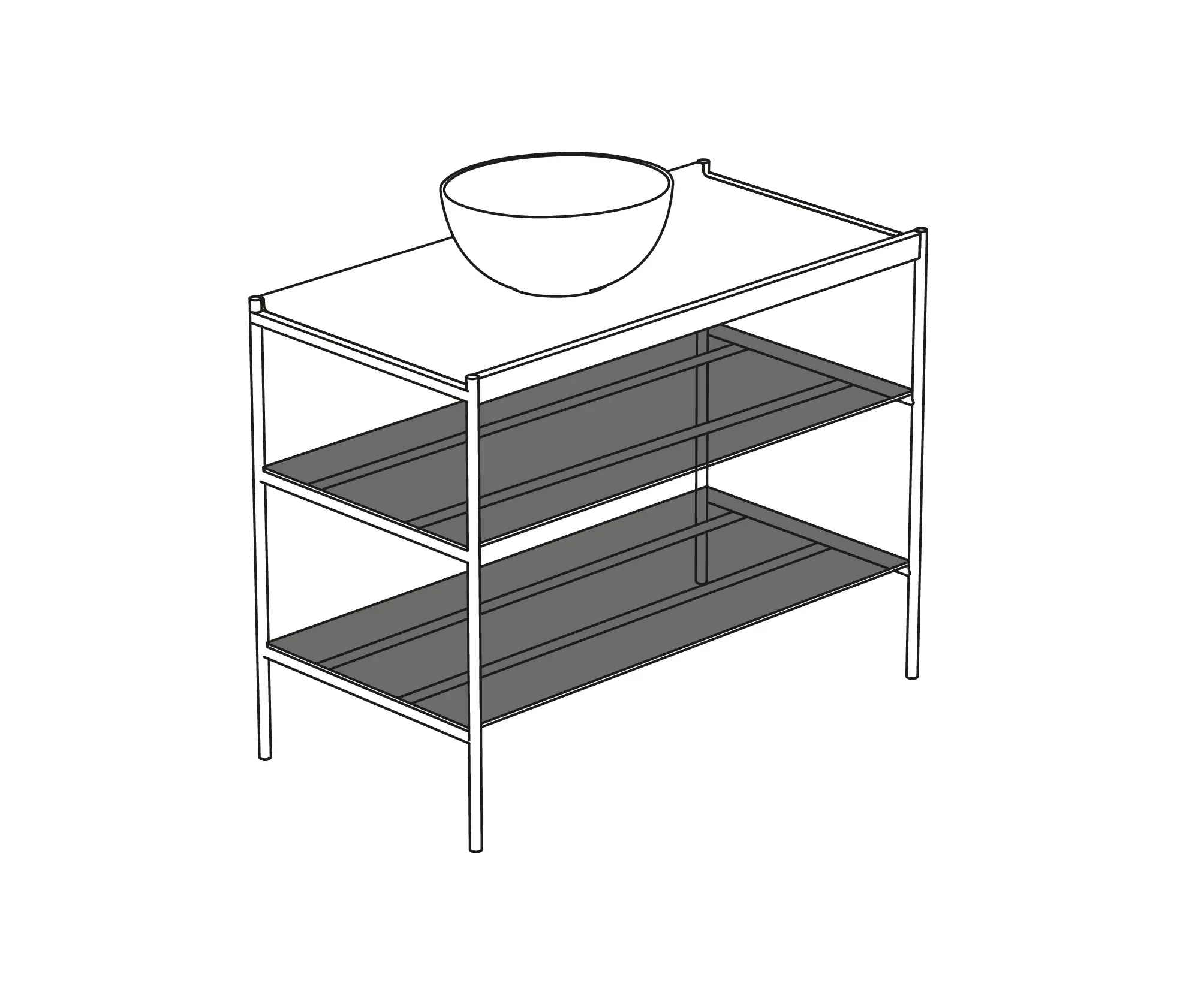 CERAMICA GLOBO - Floorstanding structure MT015BO