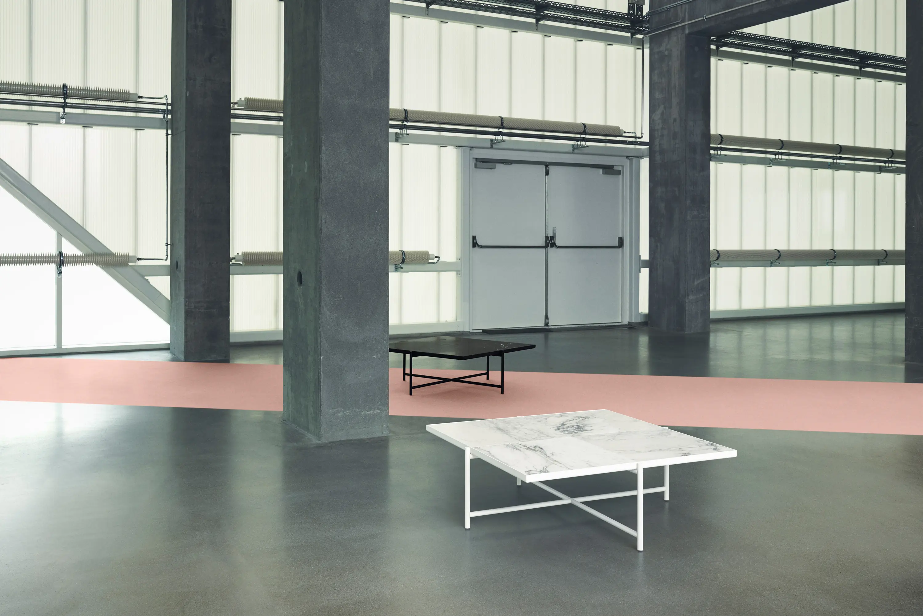 HANDVÄRK - Coffee Table 90 Black - Black Marble
