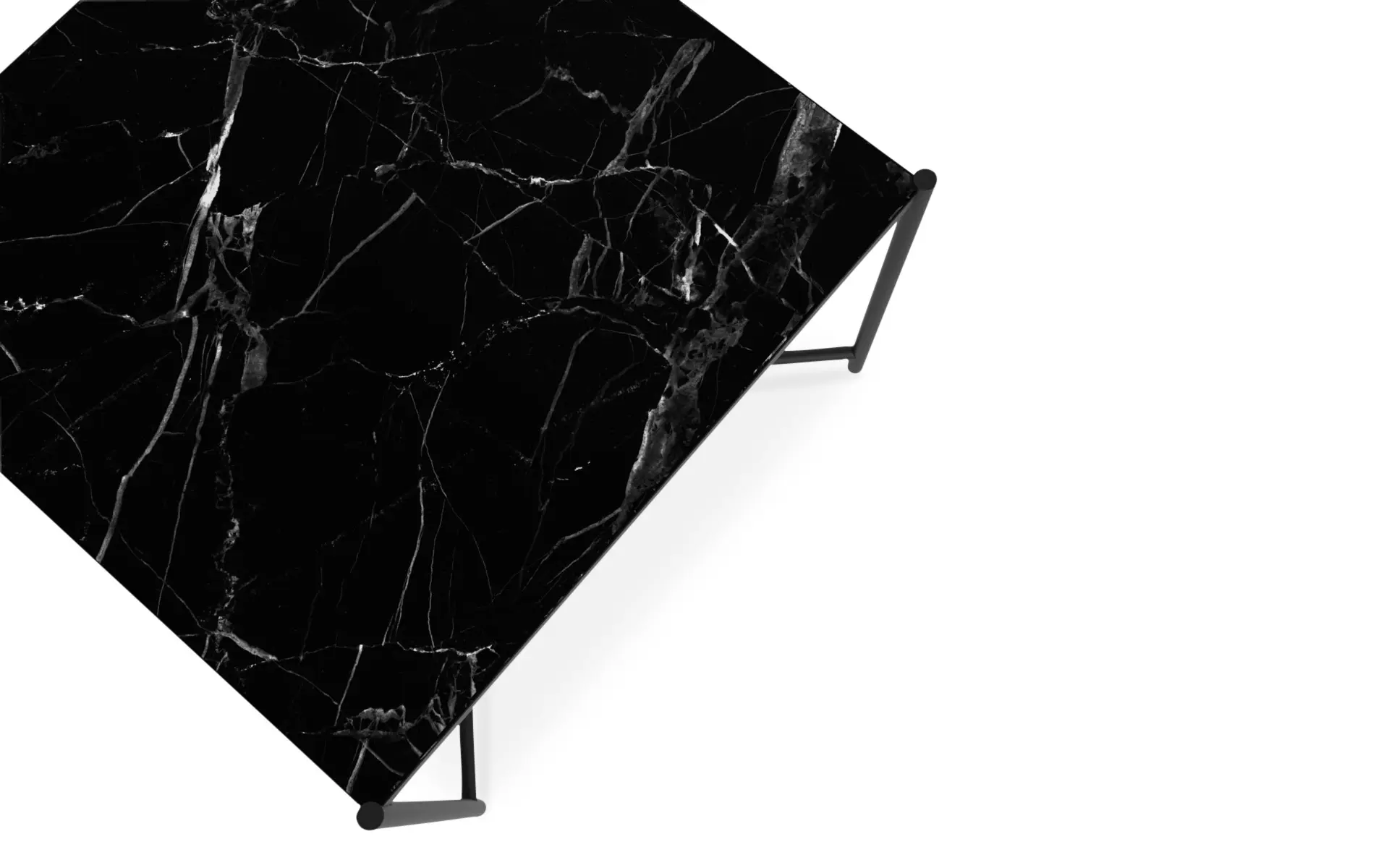 HANDVÄRK - Coffee Table 60 Black - Black Marble