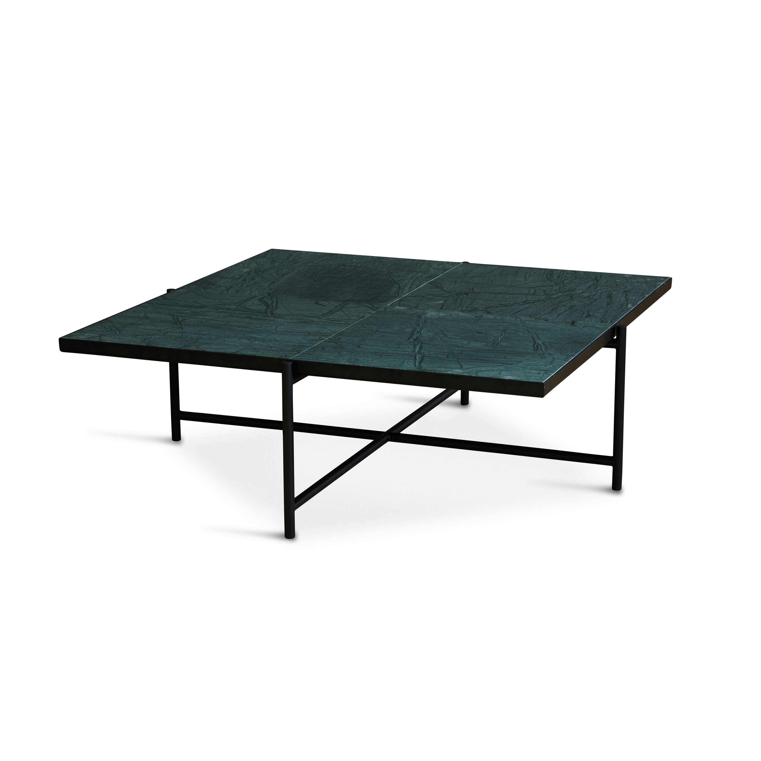 Coffee Table 90 Black - Green Marble