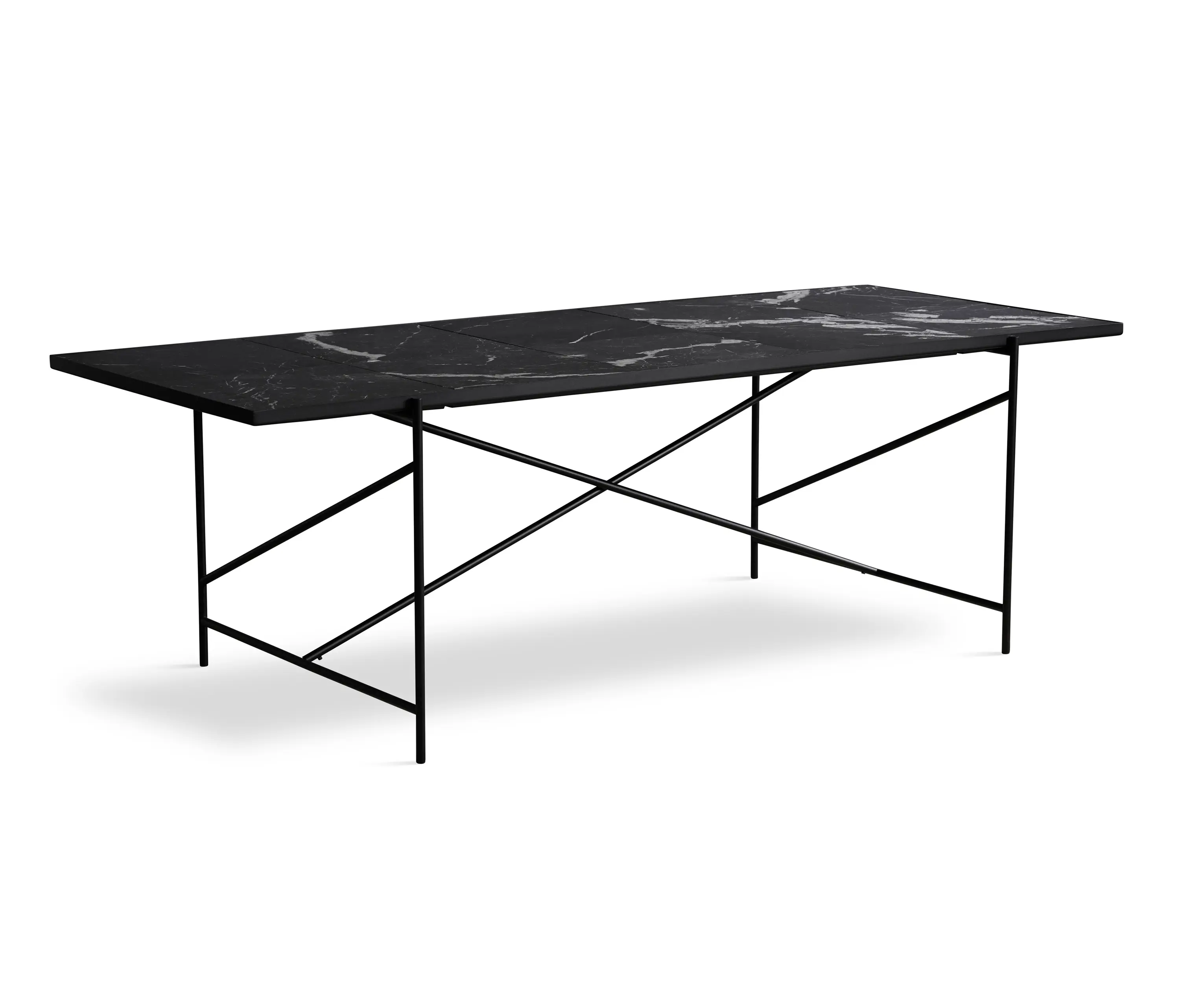 HANDVÄRK - Dining Table 230 Black - Black Marble