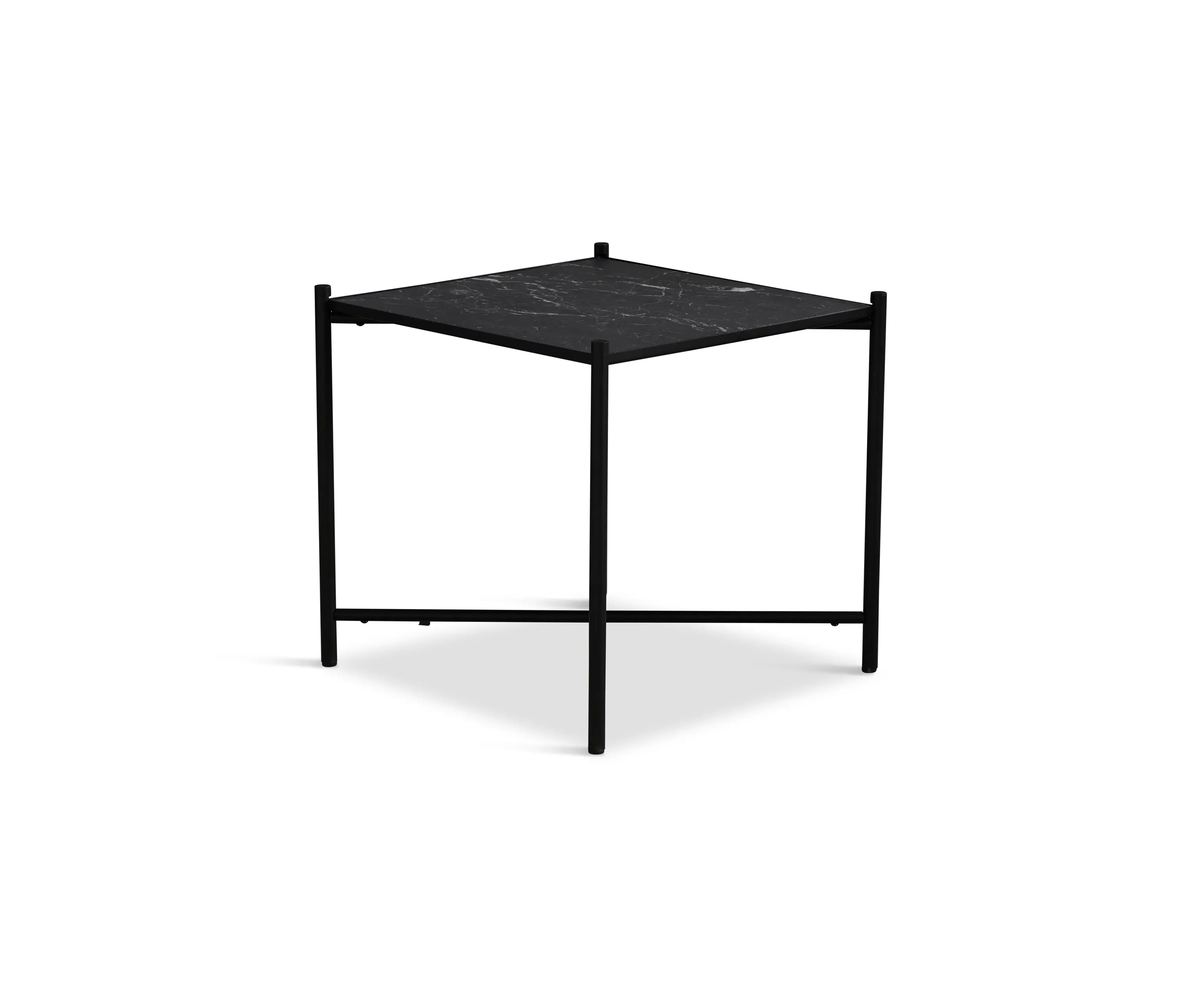HANDVÄRK - Side Table Black - Black Marble