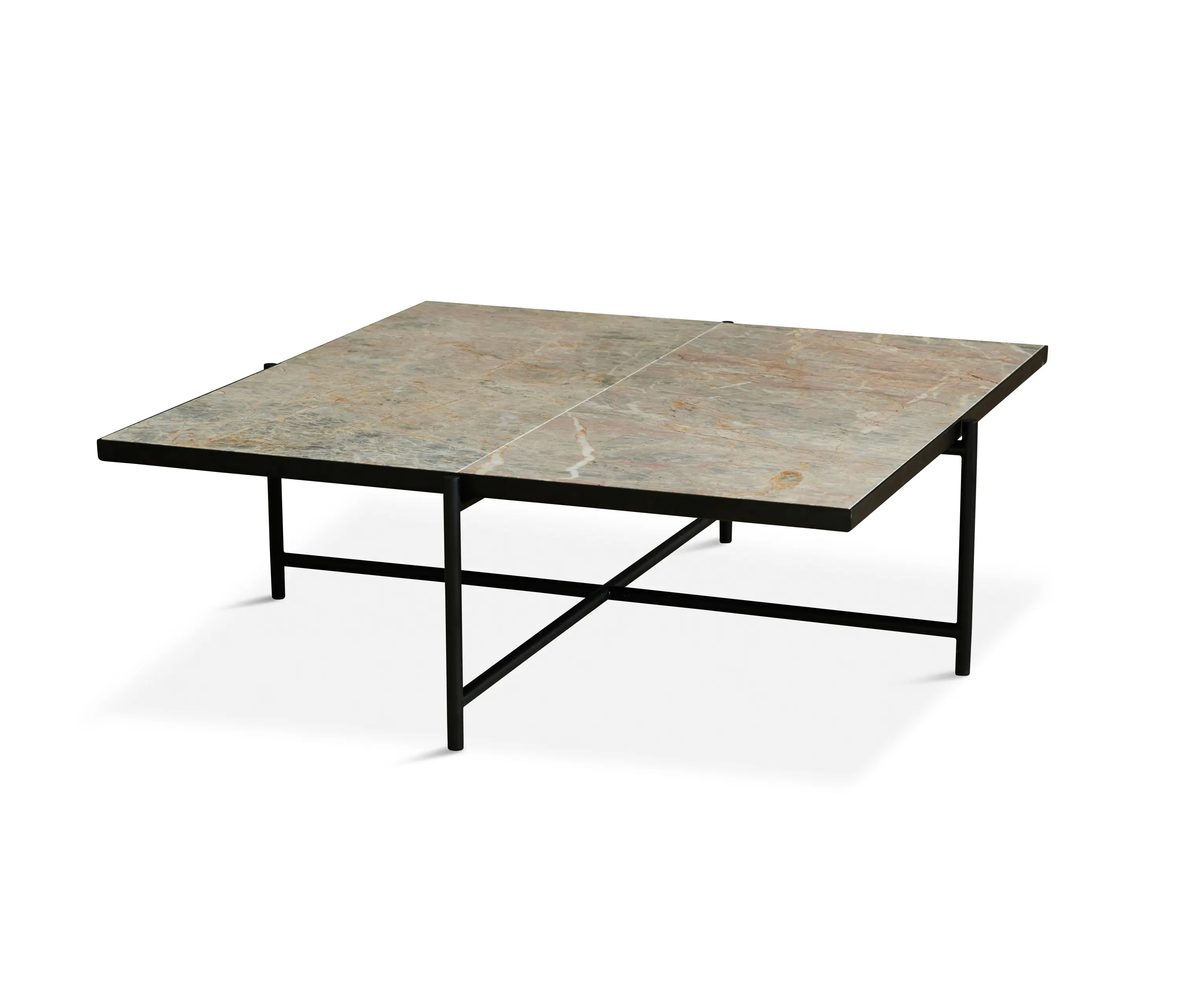 HANDVÄRK - Coffee Table 90 Black - Colombe d'Or Marble