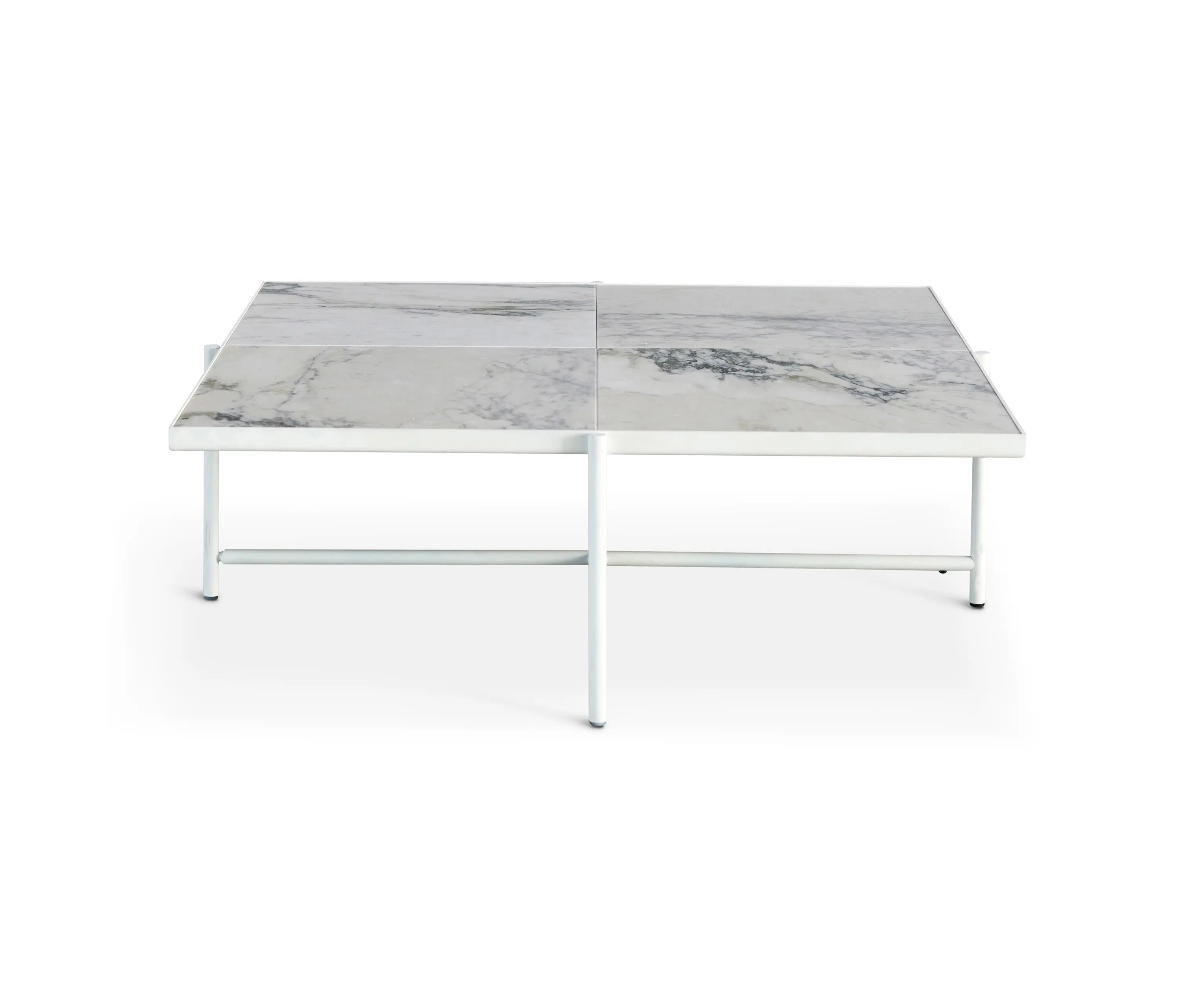 HANDVÄRK - Coffee Table 90 White - White Marble