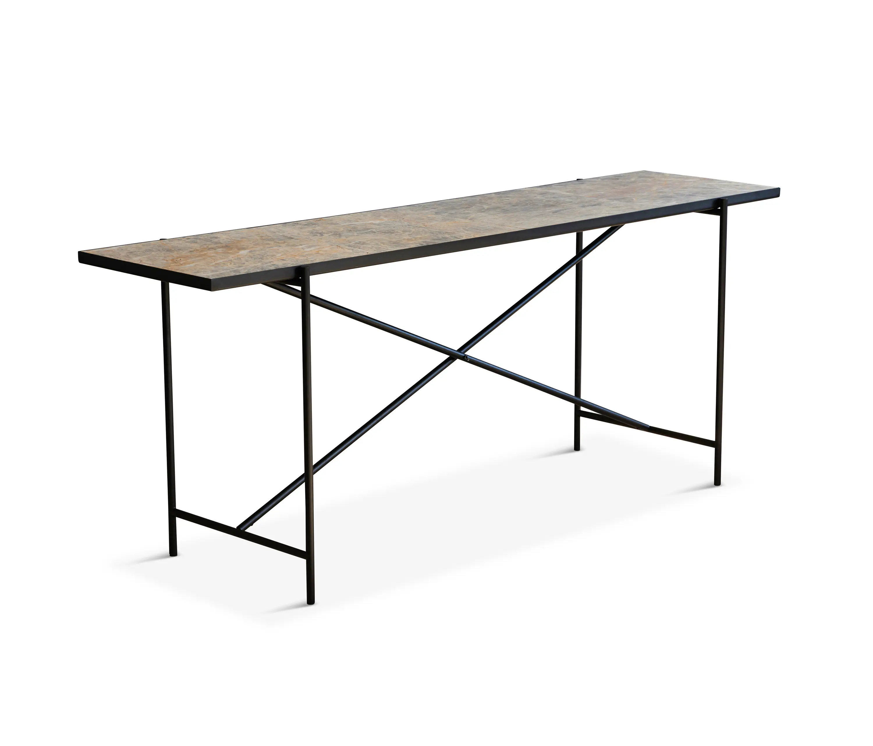 HANDVÄRK - Console Black - Colombe d'Or Marble