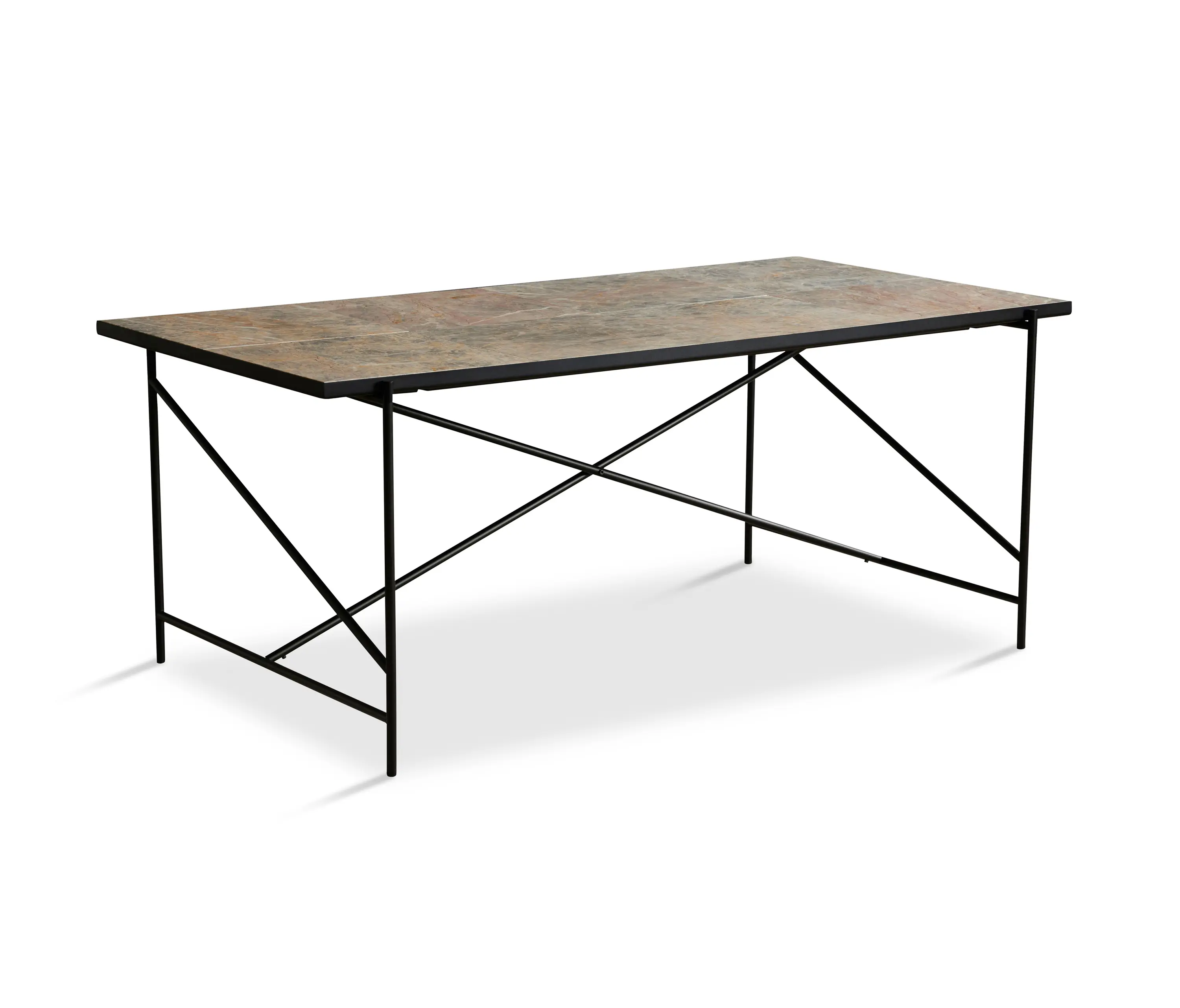 HANDVÄRK - Dining Table 185 Black - Colombe d'Or Marble