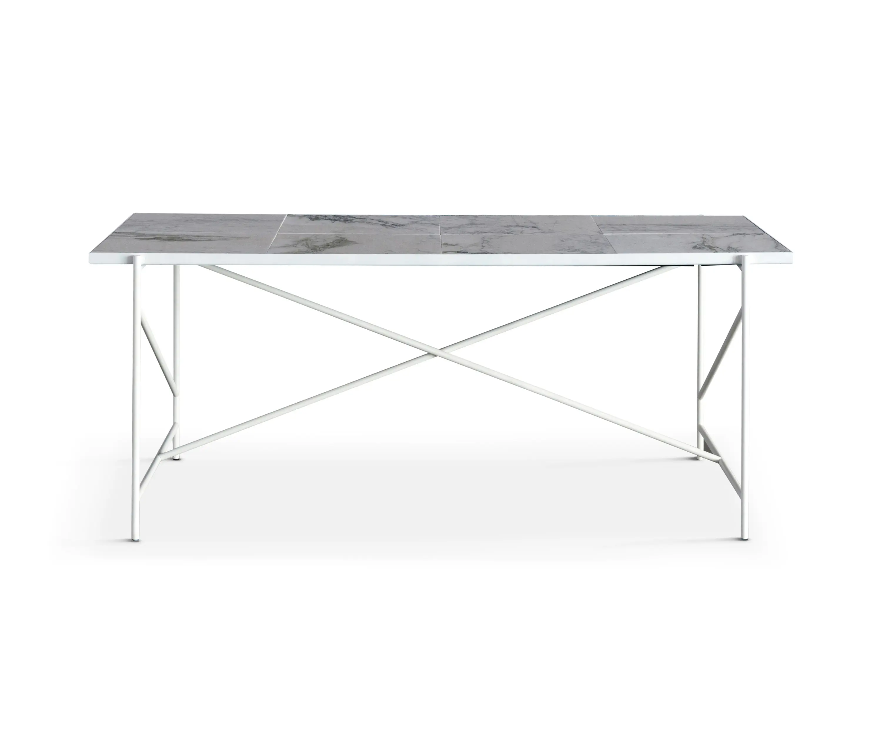 HANDVÄRK - Dining Table 185 White - White Marble