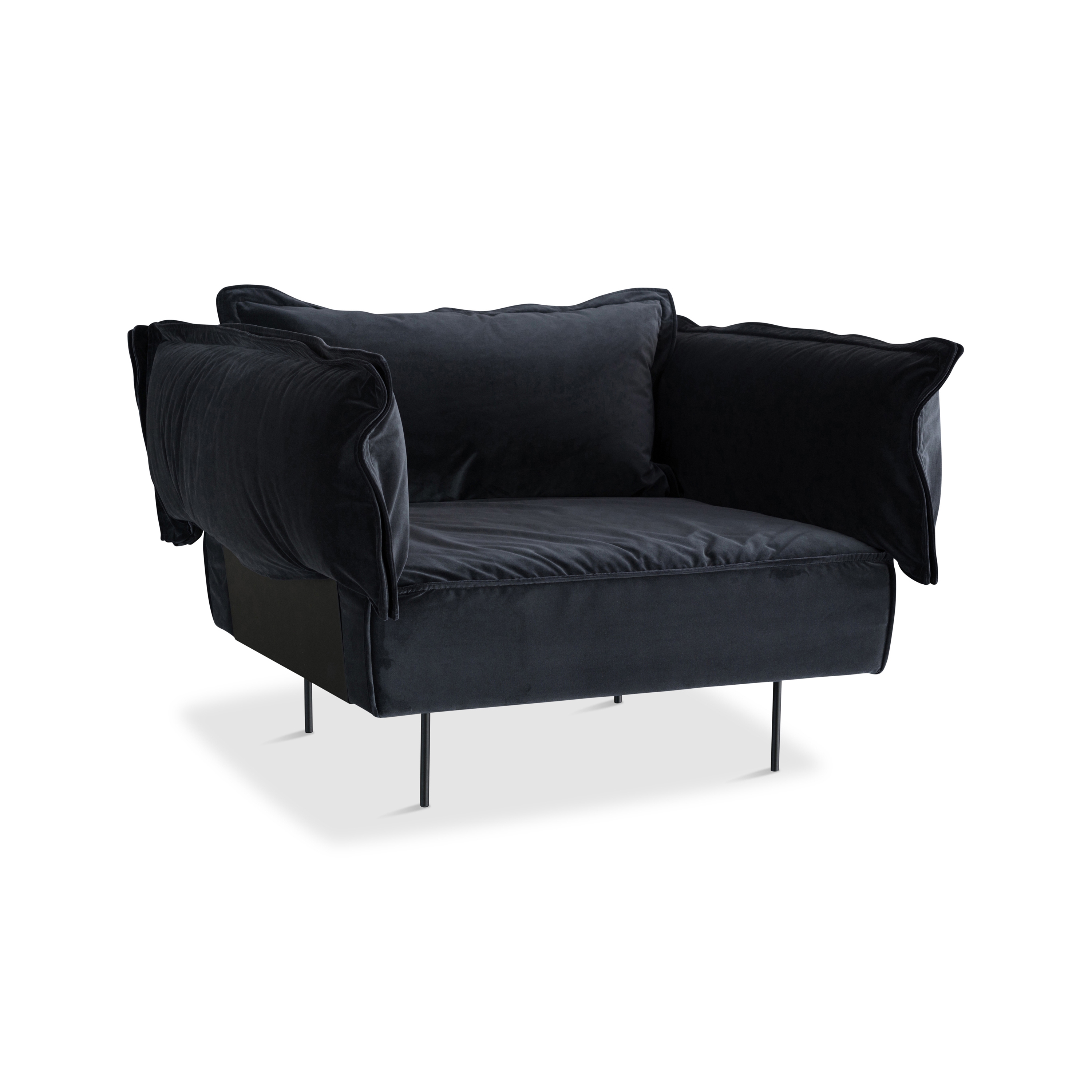 Vertoon produk 1-Seat Lounge Chair - dark grey van vervaardiger HANDVÄRK
