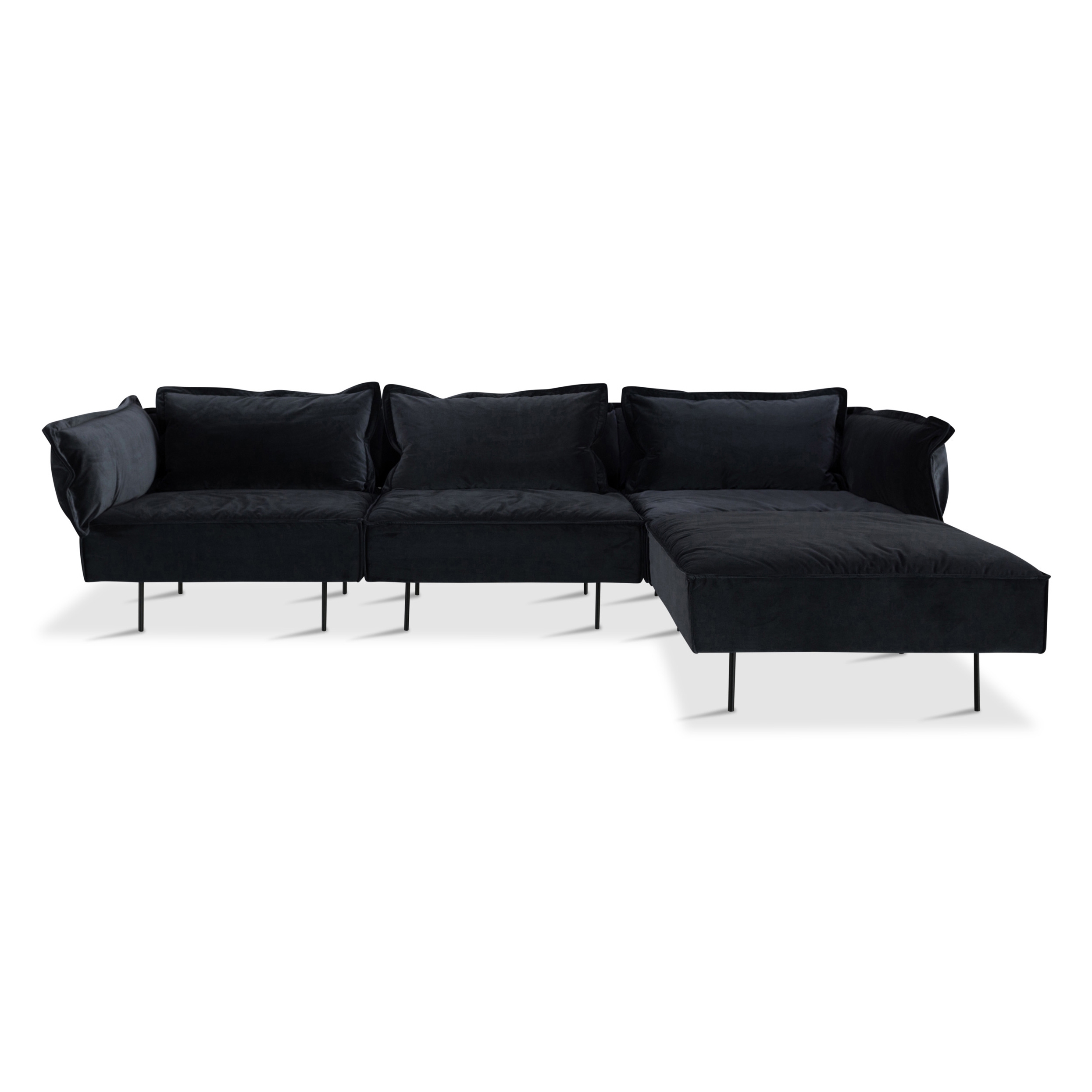 Vertoon produk 3-Seat sofa with chaise - dark grey van vervaardiger HANDVÄRK
